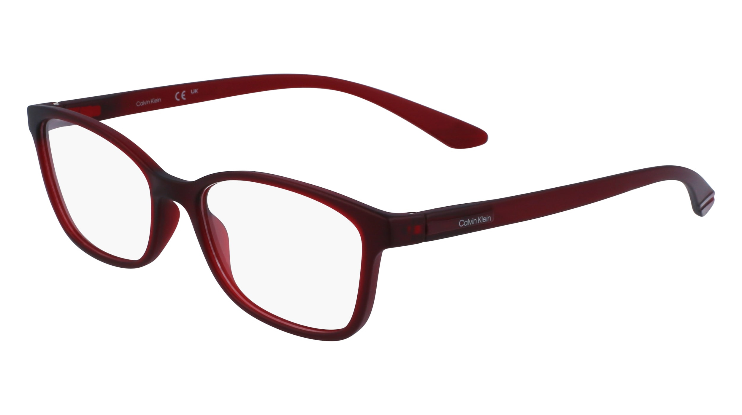 Calvin Klein Optical Glasses Black Frame with Bright Red Temples Eyeglasses Calvin Klein CK20506 Shiny Black Prescription Eyeglasses main image 4