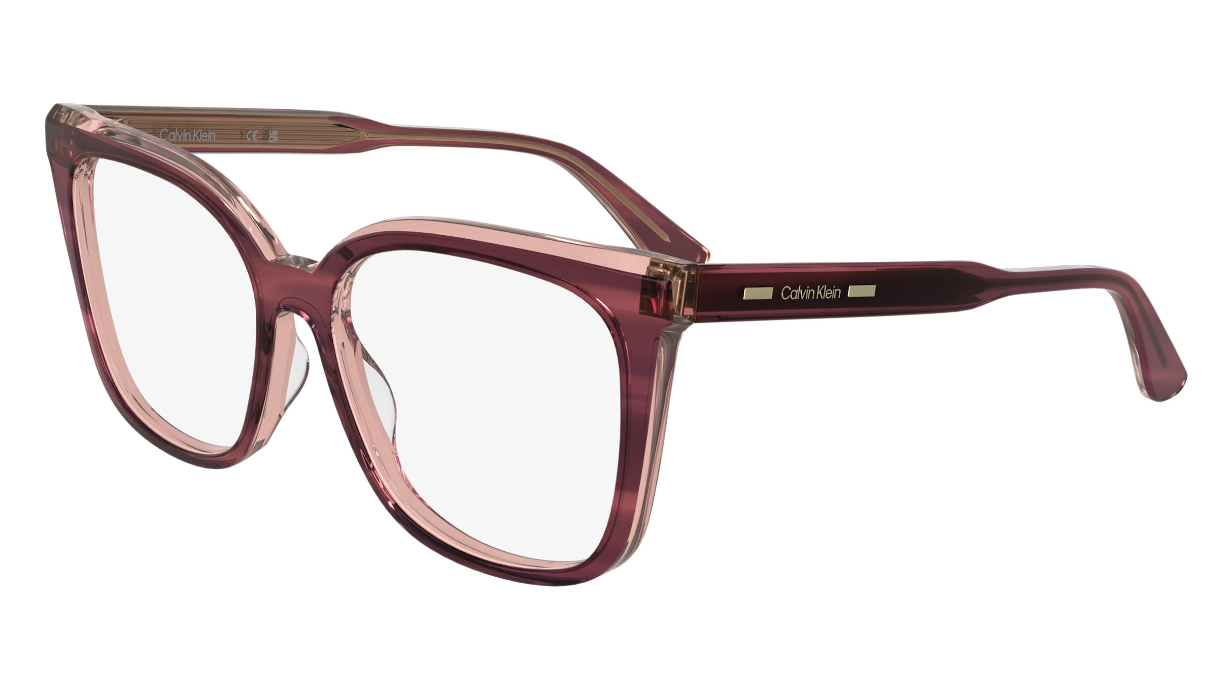 Calvin Klein Optical Glasses Black Frame with Bright Red Temples Eyeglasses Amazon.com: Calvin Klein Eyeglasses CK 24526 605 Burgundy  main image 2