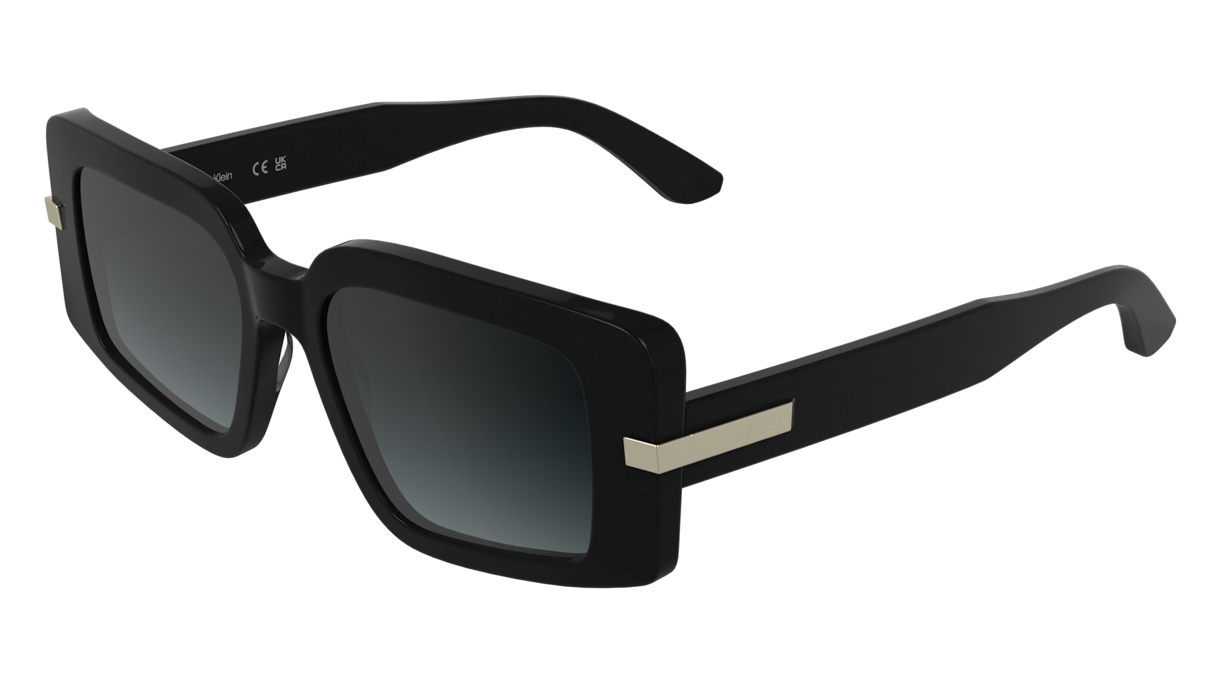 Calvin Klein Black Sunglasses for Women Calvin Klein CK25504S Sunglasses | FramesDirect.com main image 3