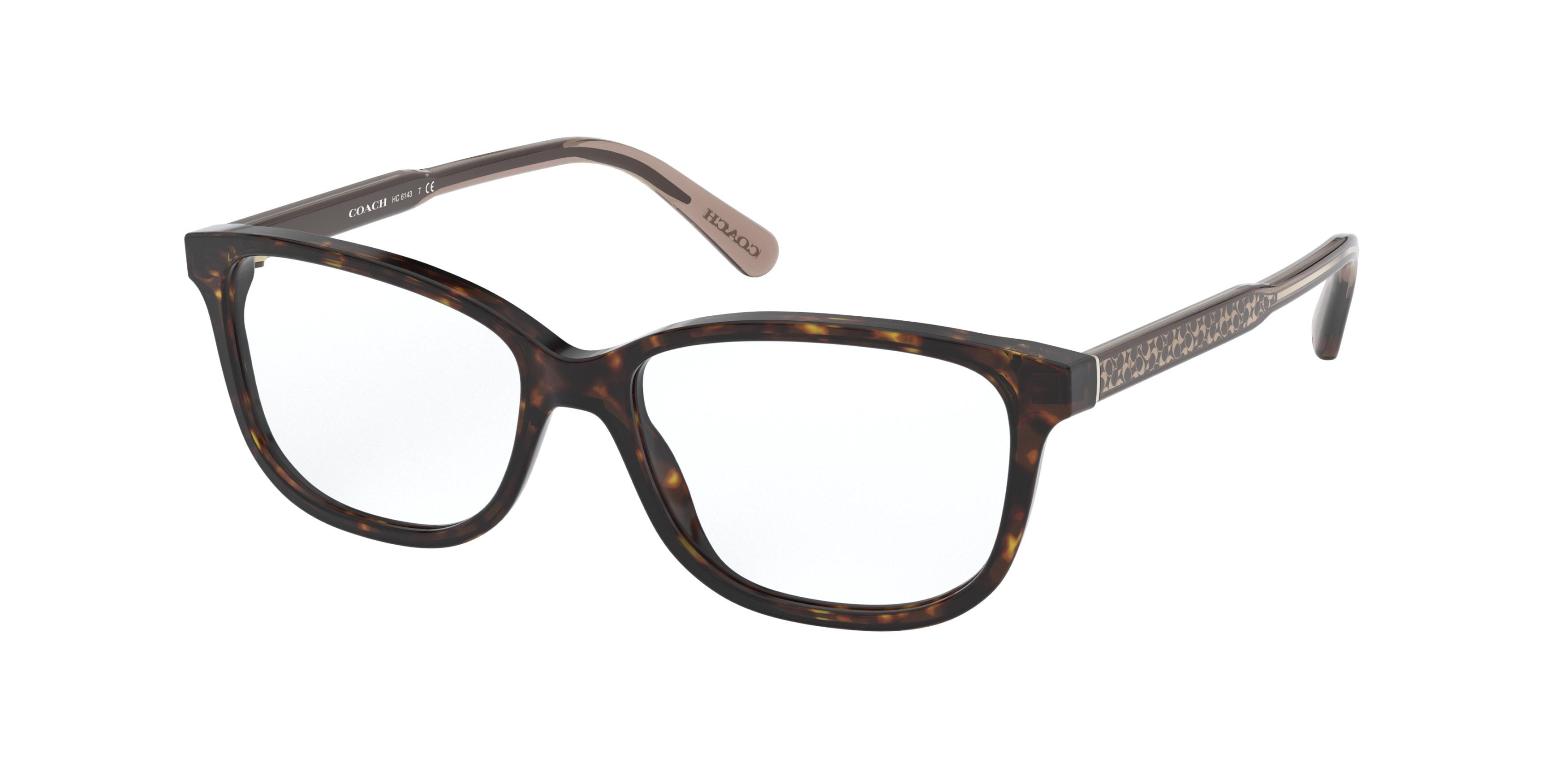 Coach HC6143 5120 Dark Tortoise Eyeglasses Frame w/ Case 54-15-140 HC6143 Eyeglasses - Coach Authorized Retailer | coolframes  main image 2