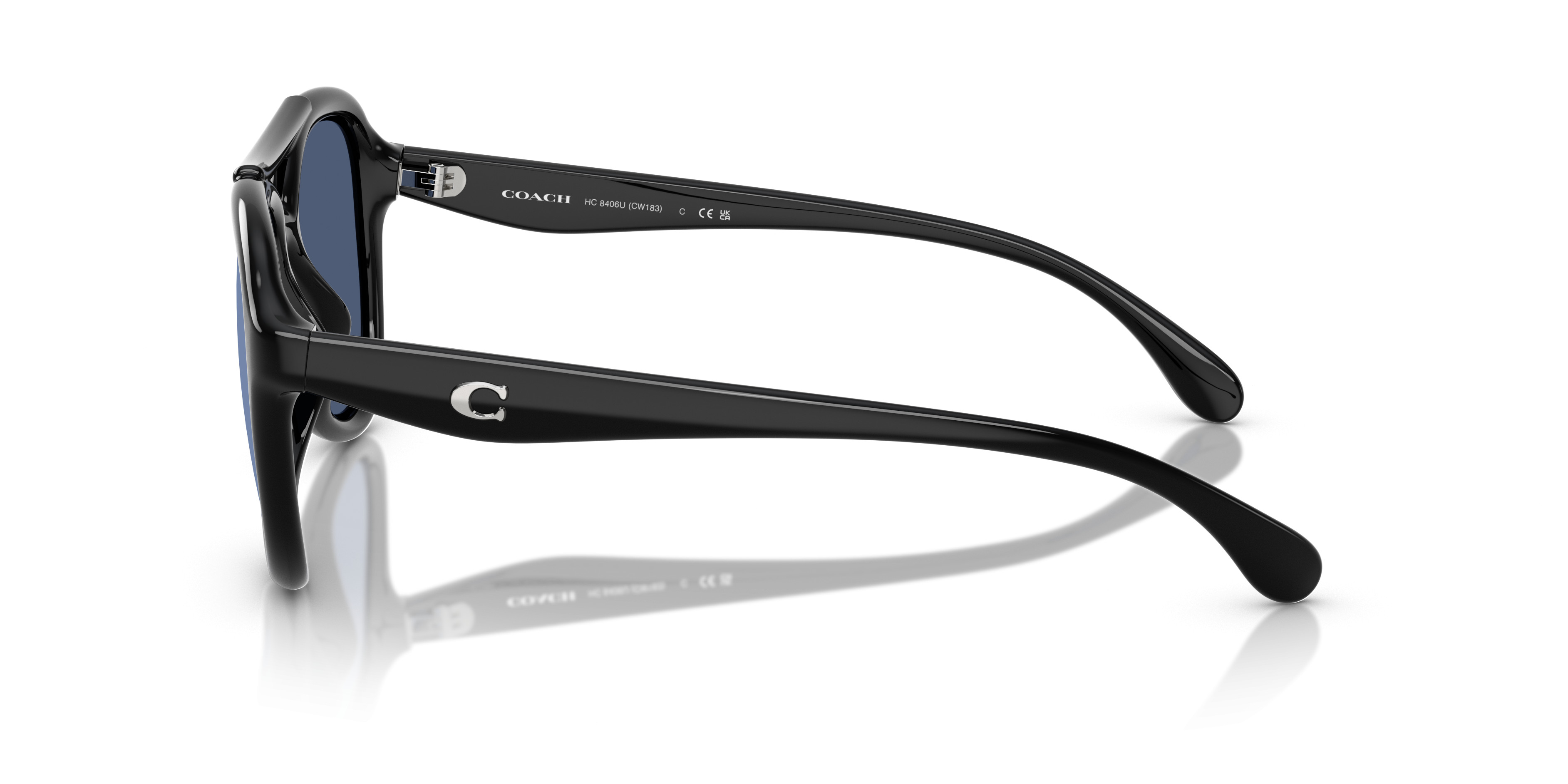 Coach HC -8003 Lillian Black Sunglasses Coach Sunglasses Frame Only HC 8011B (L022 Reese) 5040/13  main image 2