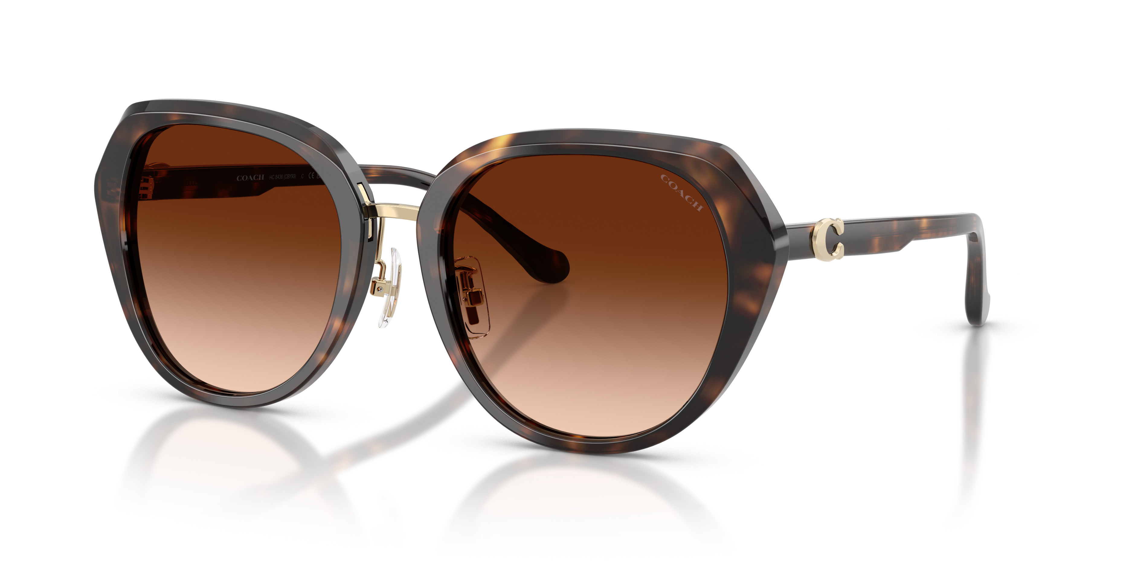 Coach Chic Brown Sunglasses Buy Coach HC8362U Caramel Tortoise/Brown | Afterpay | Zip main image 3