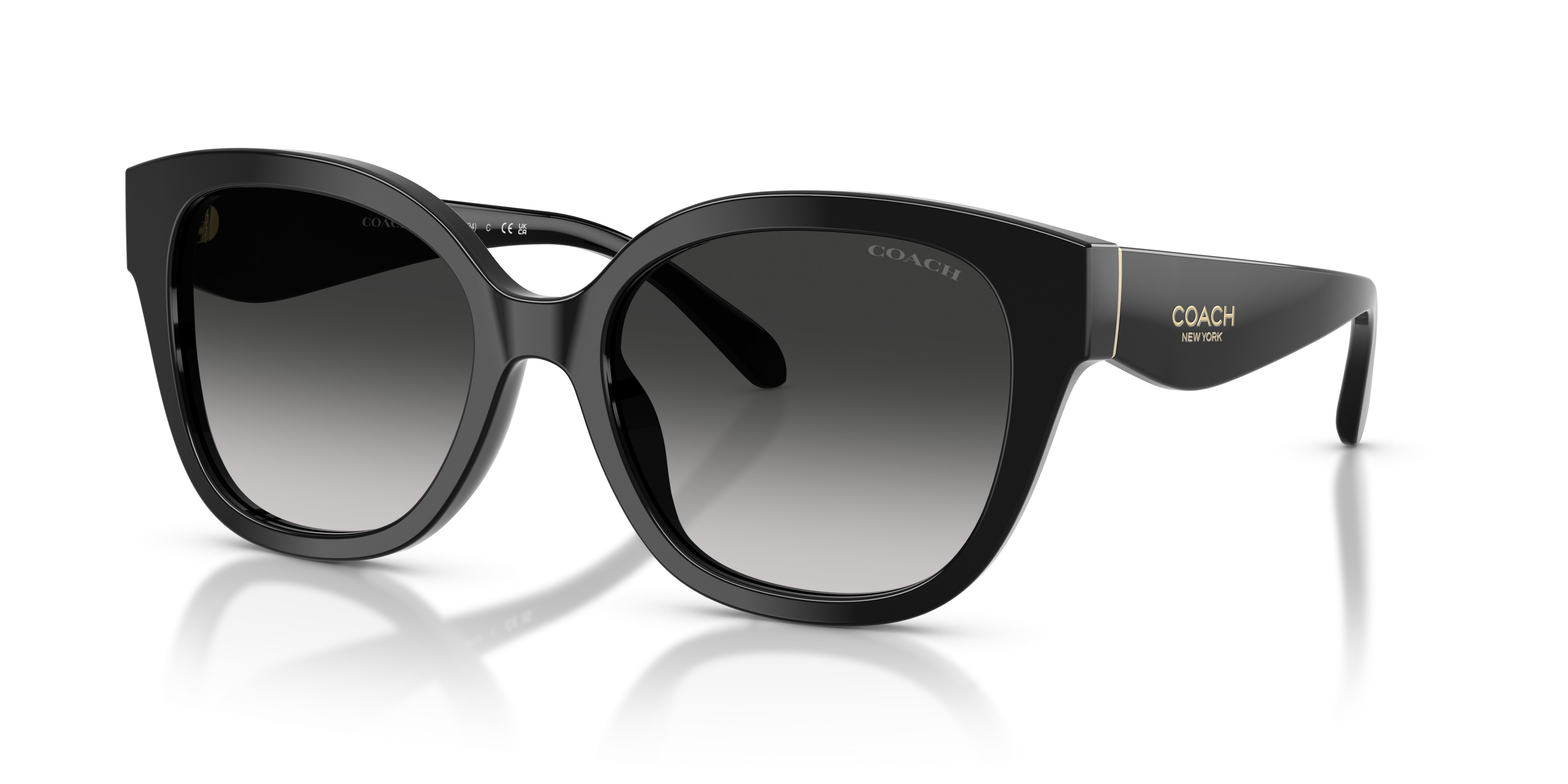 COACH SUNGLASSES NEW!! Coach CBY82 M (54 - 19) with Grey lenses and Black frame  main image 4