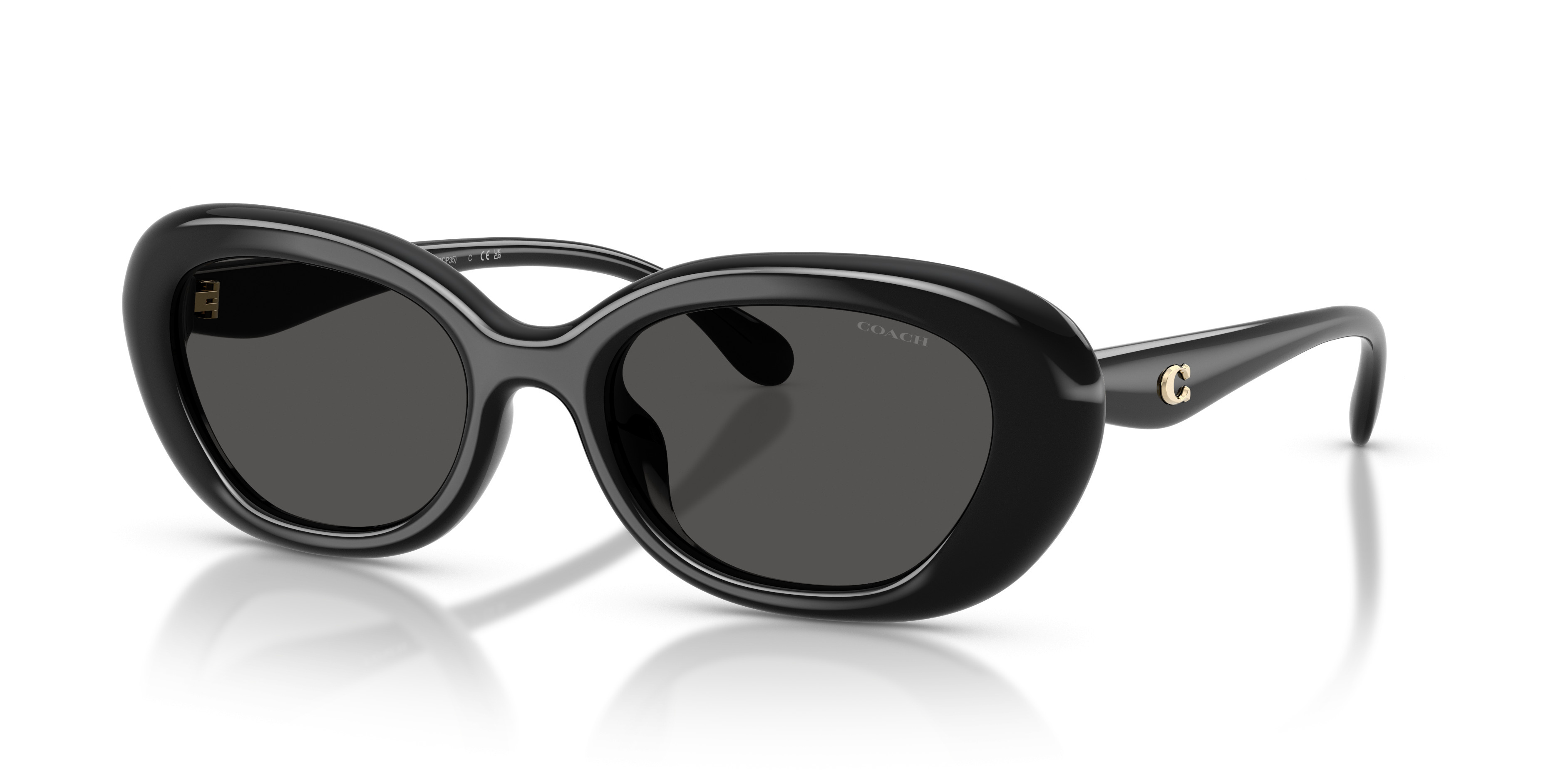 Coach C Hardware Oval/Round Sunglasses (Style #CDP35 / HC8448U) HC8448U CDP35 Sunglasses - Coach Authorized Retailer  main image 4