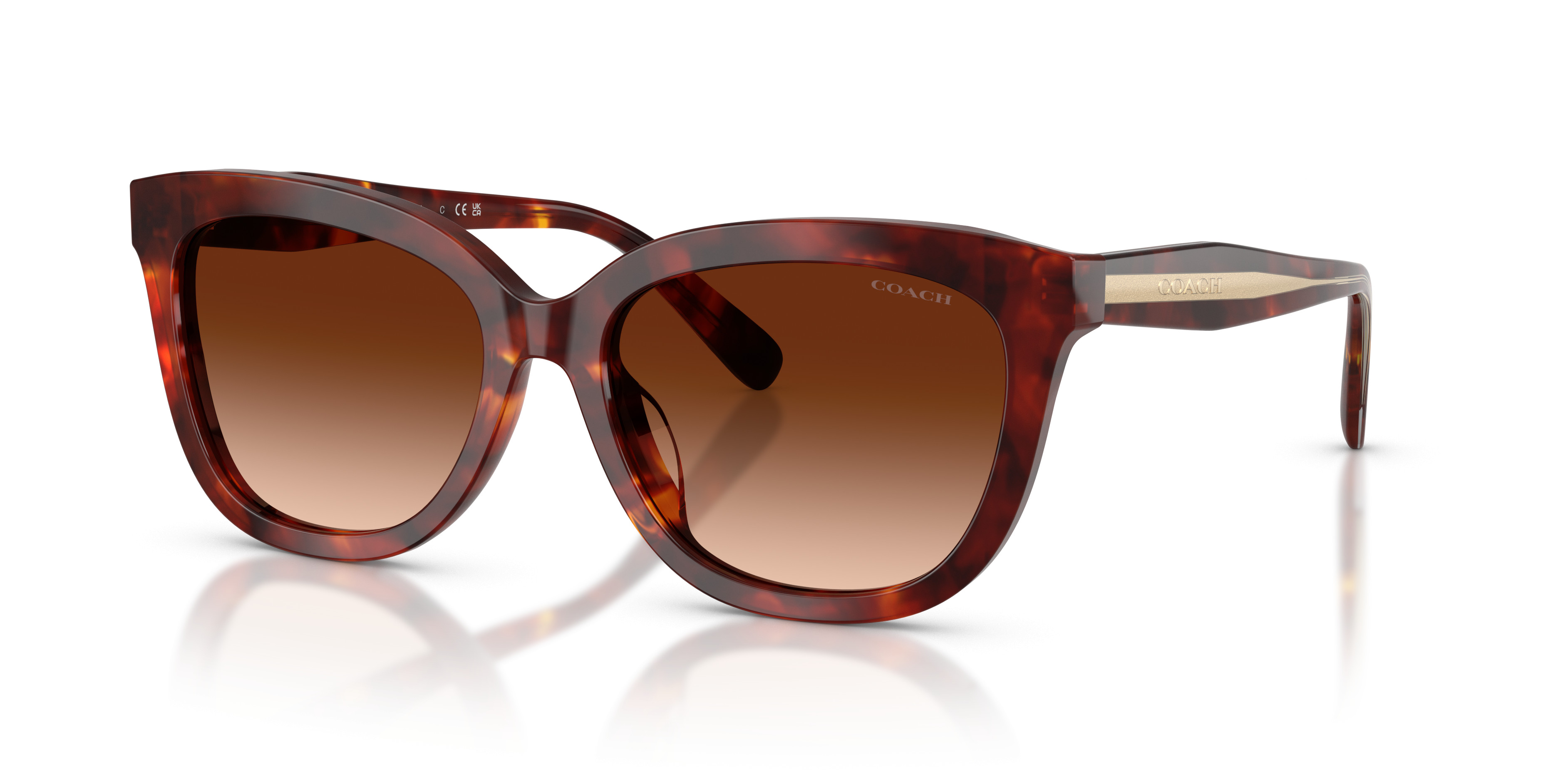 Coach Women\'s Tortoiseshell Sunglasses - Gray Lenses Coach HC8132 L109 Sunglasses | LensCrafters main image 2