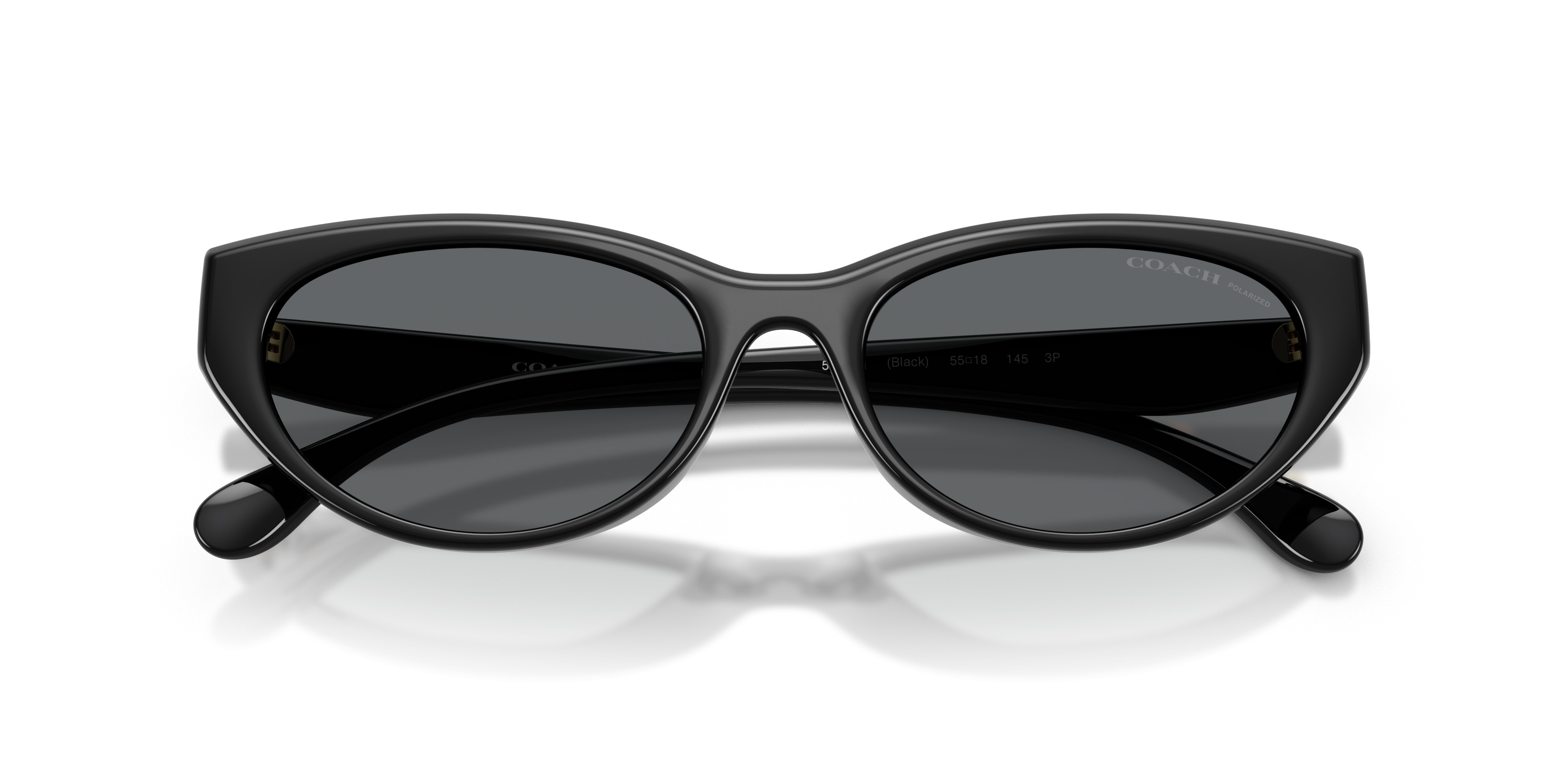 Coach Black Oversized Cat-Eye Sunglasses with Dark Gradient Lenses Coach HC8271U L1101 - Cat Eye Black Frame Prescription  main image 4