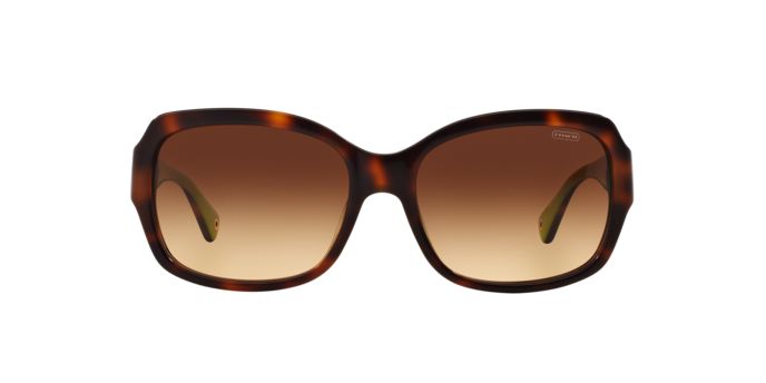 Women’s Coach Emma Stylish Black and Tan Sunglasses Coach Women main image 4