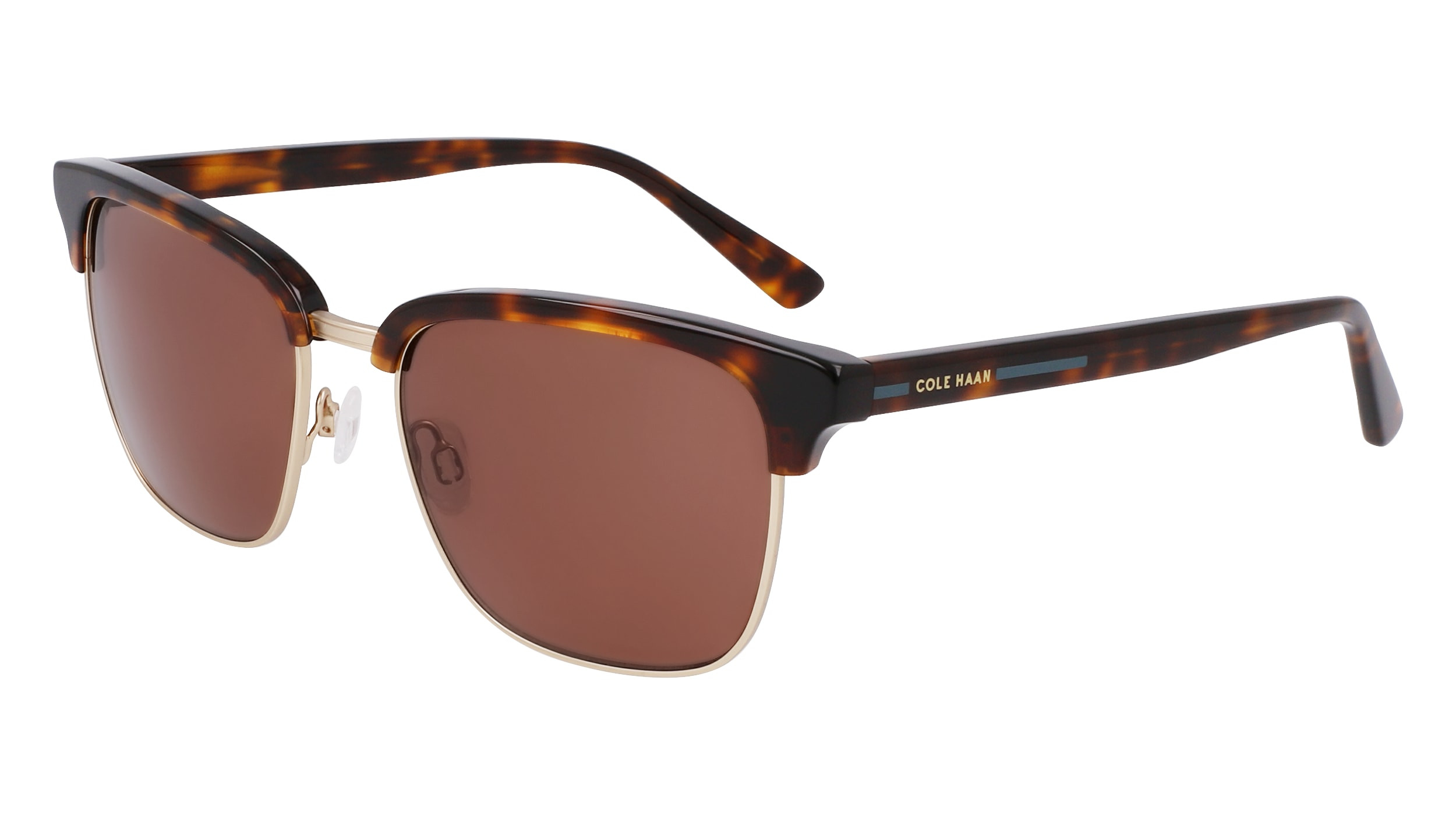 Cole Haan Tortoiseshell Sunglasses Brown Lenses Cole Haan Sunglasses Brown Cream 58-17-135 Designer Glasses main image 3