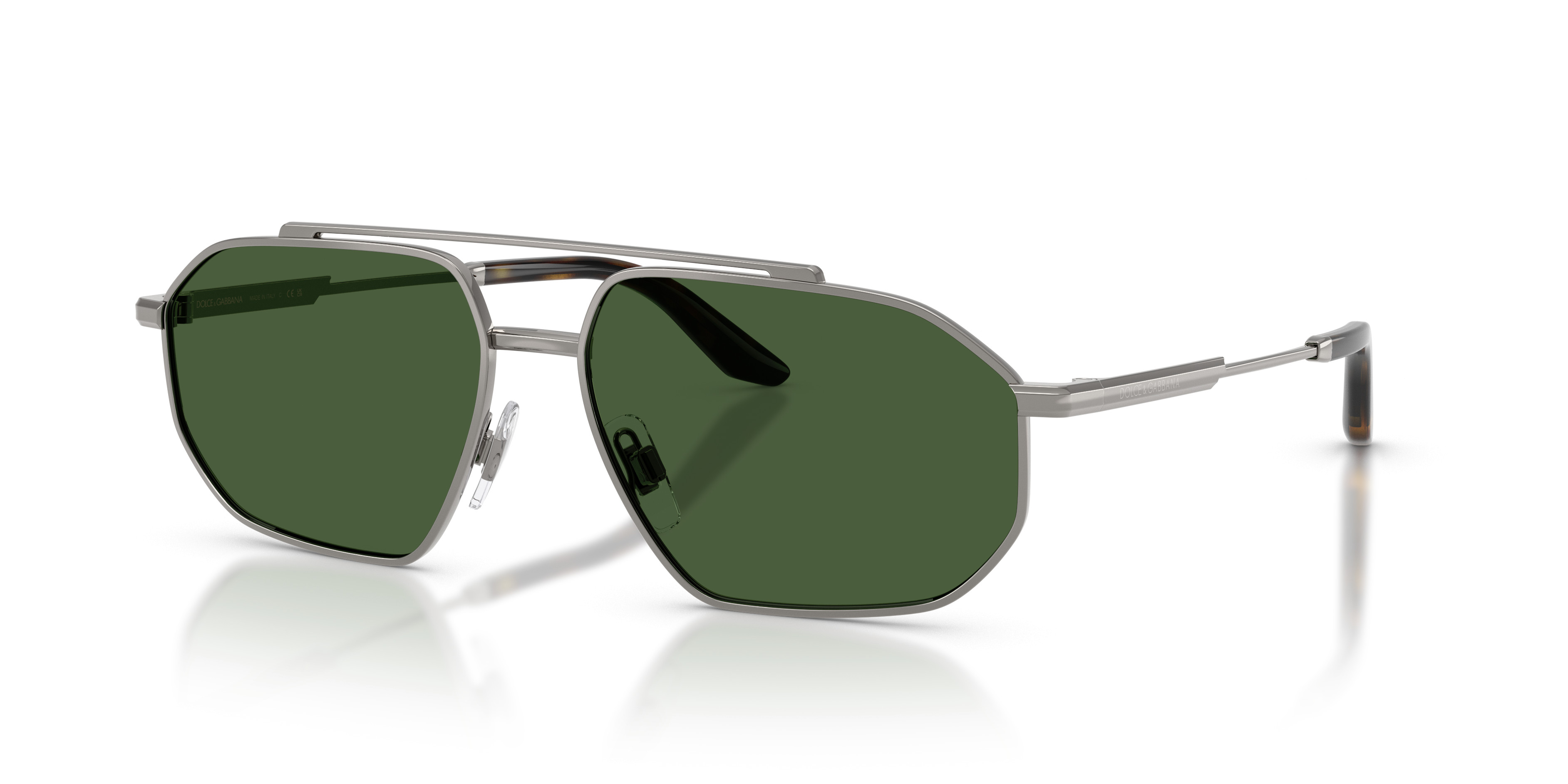 Dolce & Gabbana Aviator Sunglasses with Dark Lenses Dolce&Gabbana DG2277 02/87 Sunglasses - US main image 4