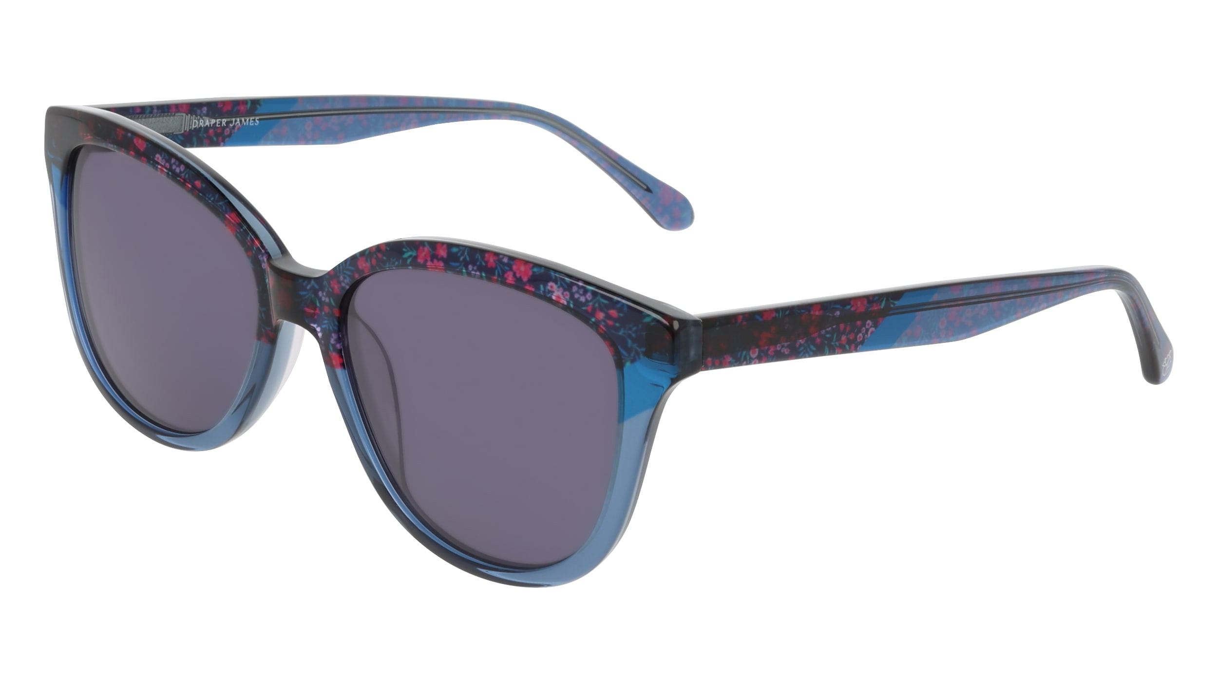 Draper James Navy Frame Black Lens Sunglasses For Women. Draper James BLANCHE Navy Blue Frame Brown Gradient Womens  main image 2
