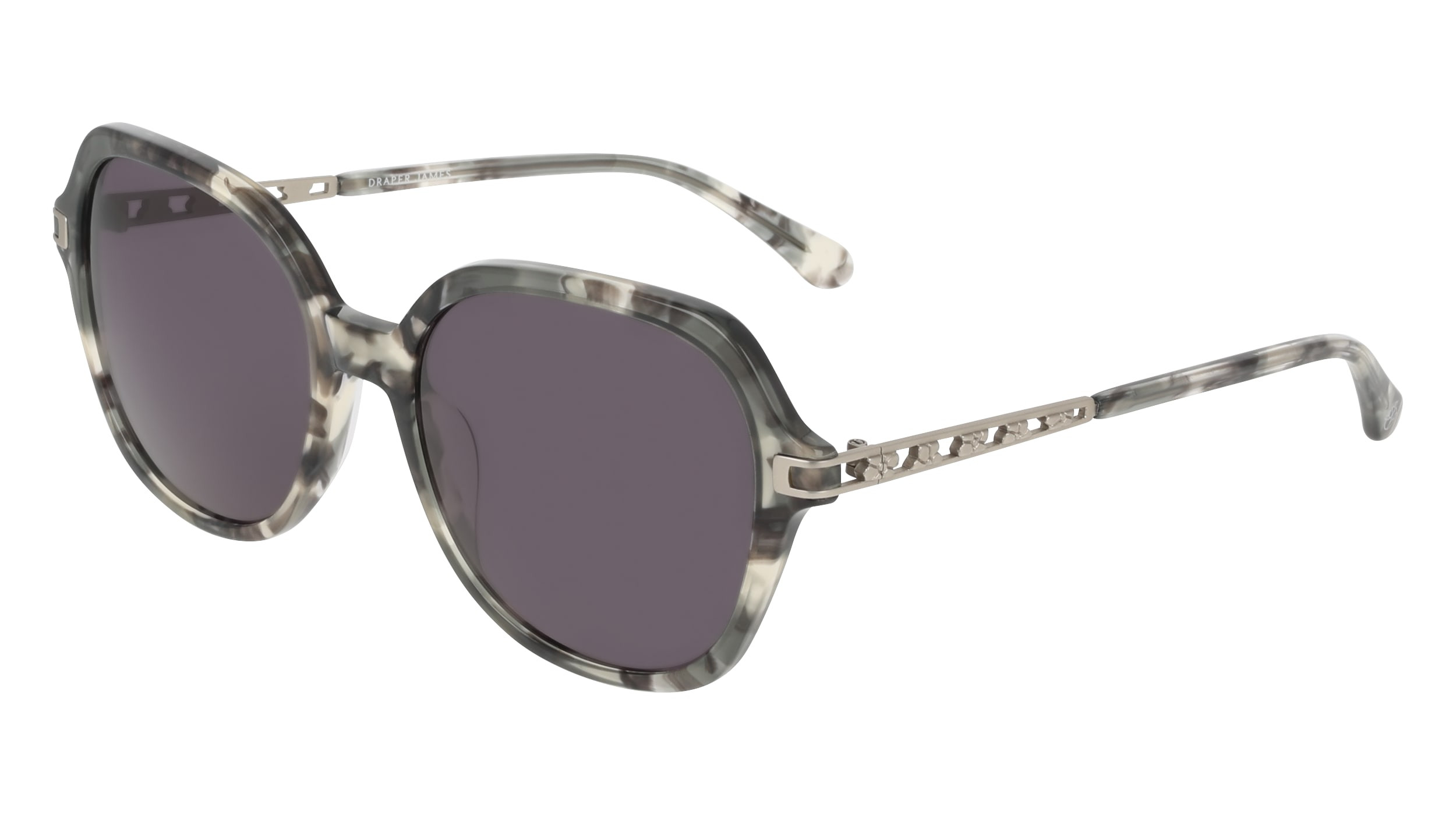 Draper James Black Lensed Sunglasses with Silver Frame DJ7049 Sunglasses - Draper James Authorized Retailer  main image 3