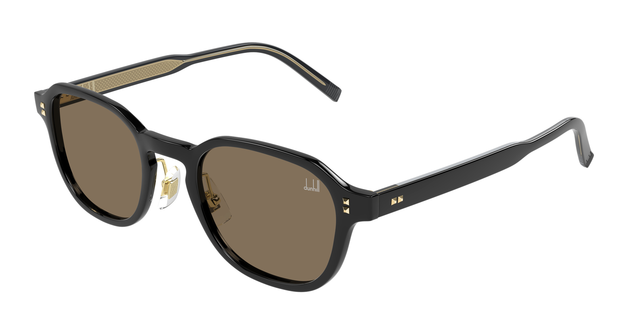 Dunhill Rectangular Tortoiseshell Sunglasses With Metallic Accents - NWT Alfred Dunhill 6186 - Vintage luxury sunglasses made in Austria main image 2
