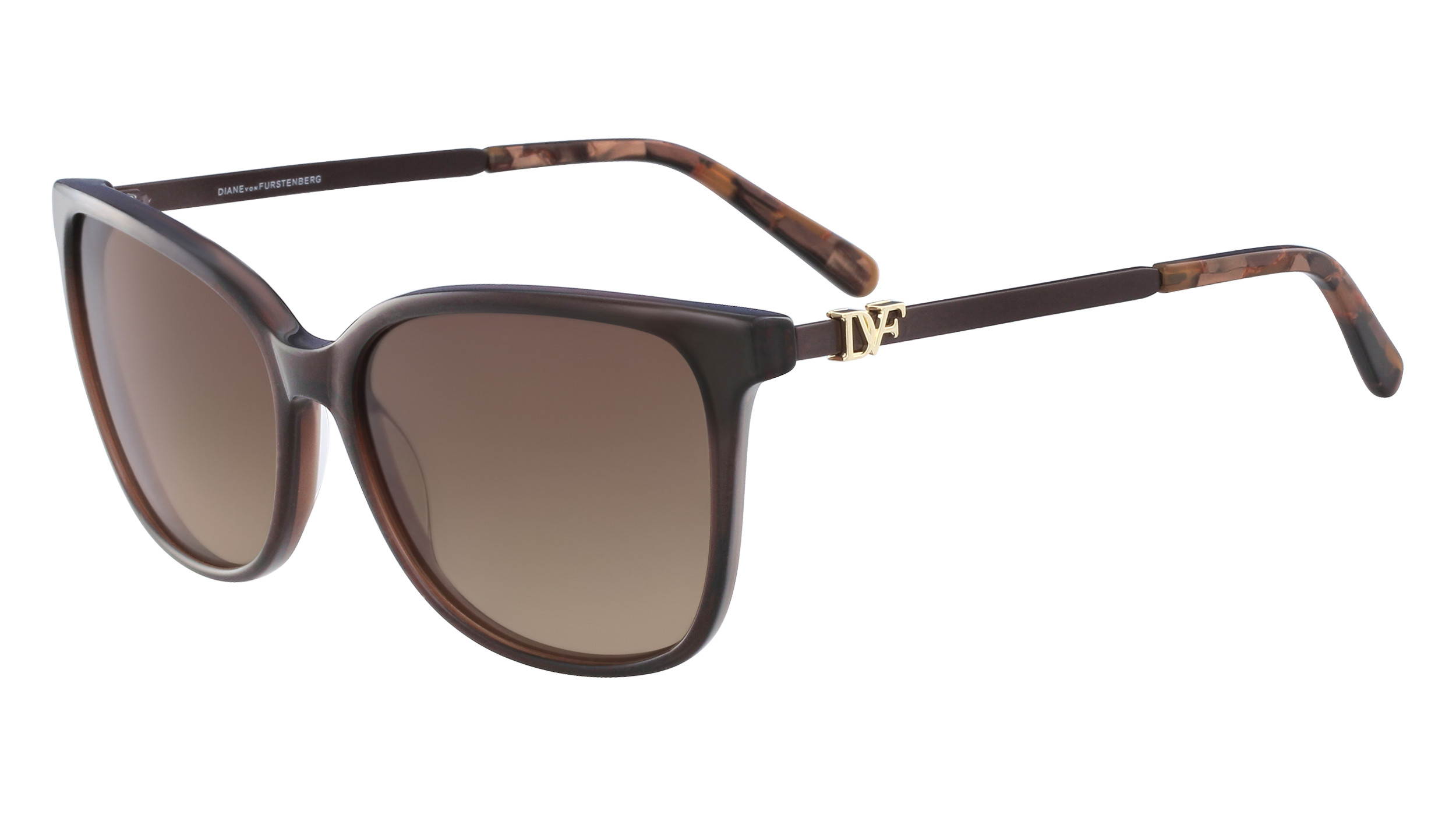 Diane von Furstenberg JOHANA Brown New Sunglasses Diane von Furstenberg Brown Sunglasses for Women for sale | eBay main image 3