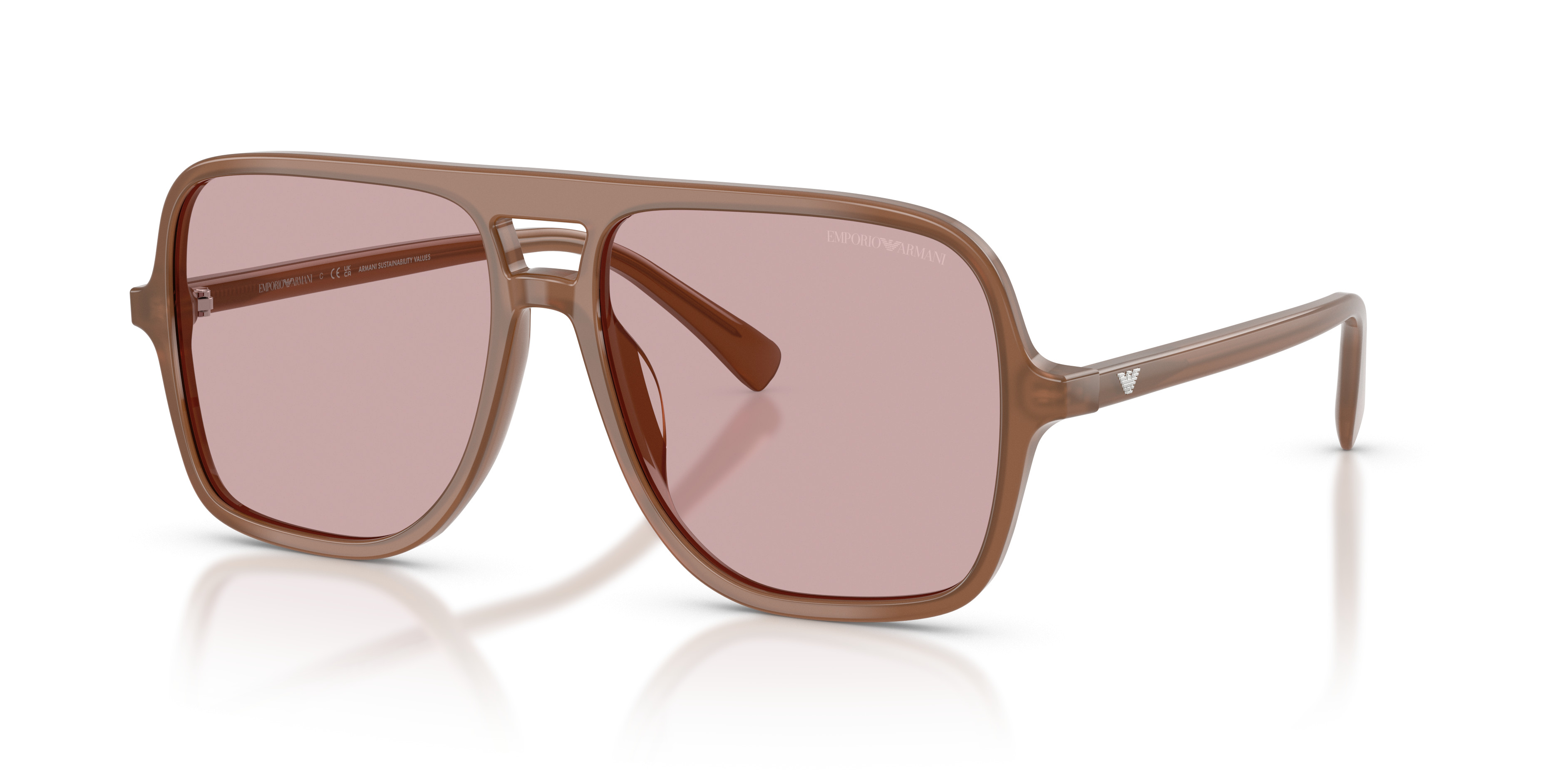 Emporio Armani Sunglasses Emporio Armani EA4234U blue frame with dark grey lenses  main image 3