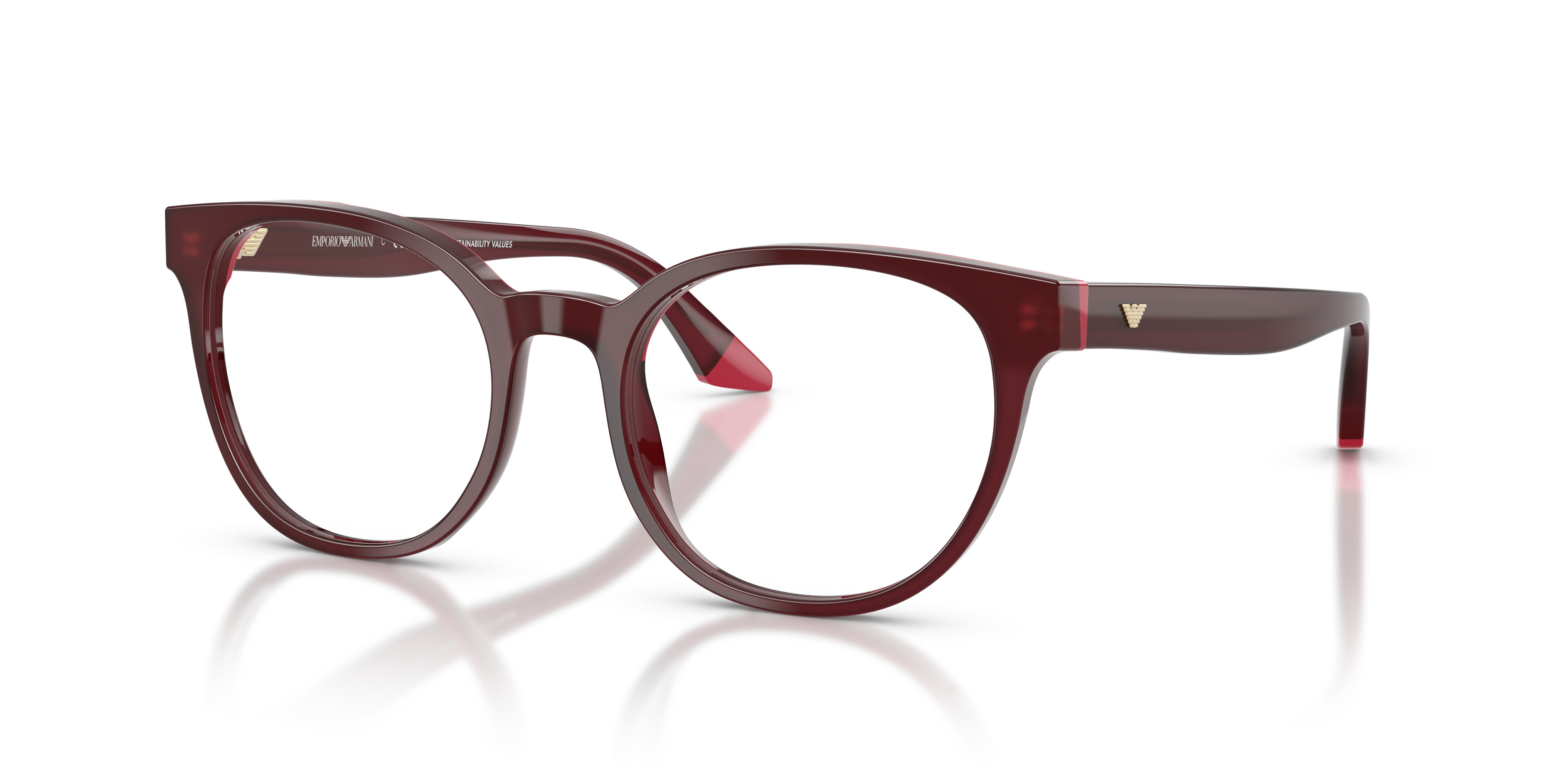 Emporio Armani Eyeglasses 0Ea1126 3268 Rosso/Oro Ros√© 52/19/140 - NWT Emporio Armani Glasses EA3248 6196 main image 3