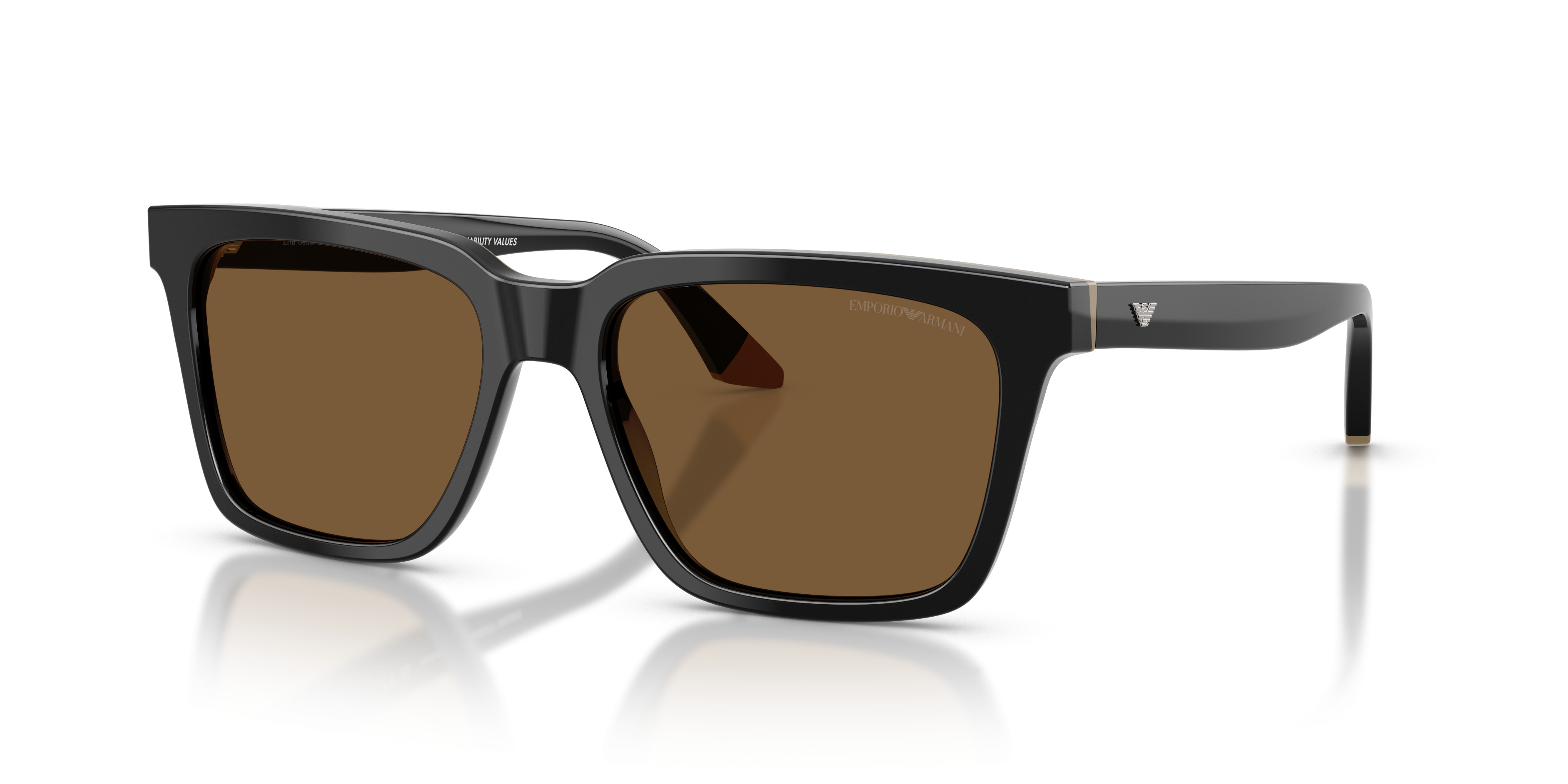 Emporio Armani Dark Brown Sunglasses Emporio Armani Sunglasses EA 4037 5026/73 Havana / Brown  main image 4