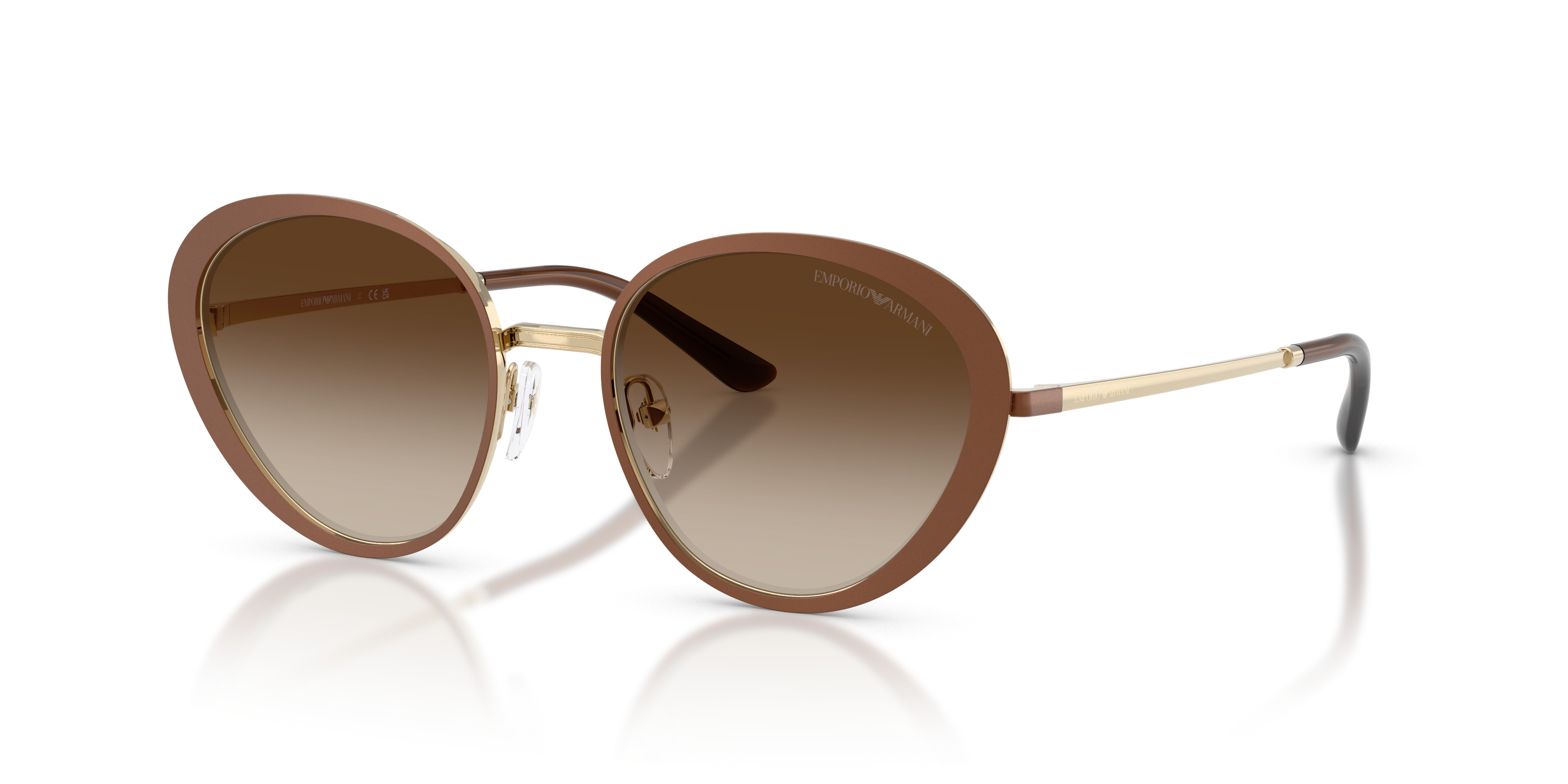 Emporio Armani Brown Frame Brown Lens Women’s Sunglasses Emporio Armani Sunglasses EA 4227U 6097/73 Brown | عالم  main image 3