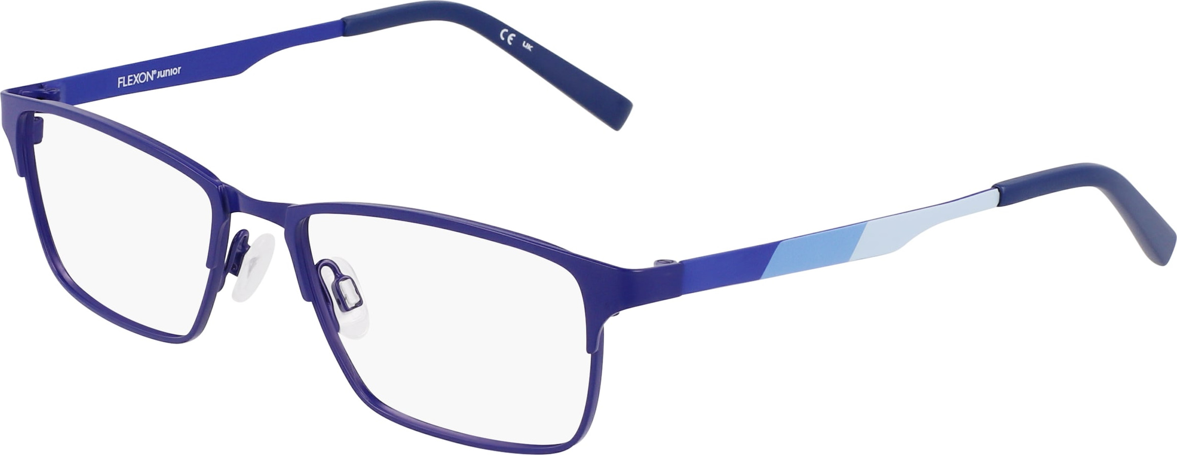 NEW FLEXON JUNIOR  J4002 412 Navy Eyeglasses 50mm with Titanium Bridge & Case FLEXON J4022 Eyeglasses - Flexon by Marchon Authorized  main image 3