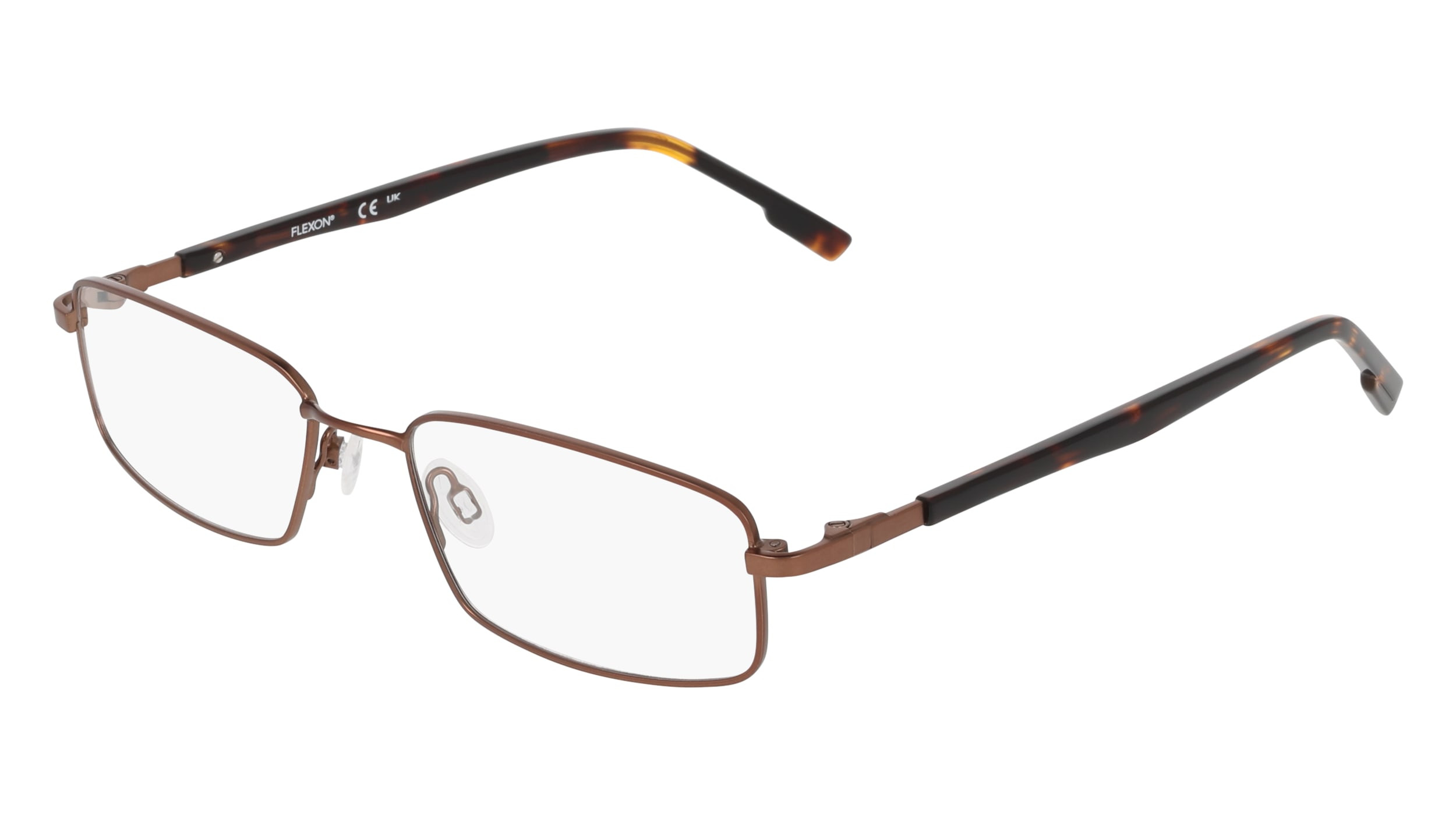 Flexon Eyeglasses Frame Autoflex 58 Women\'s Coffee Rectangle Full Rim 54□17-140 Flexon FLX1008MAG-SET Eyeglasses | Select Eyewear main image 3