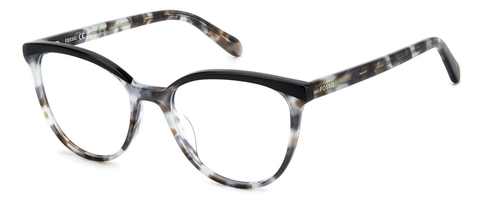 Fossil Fos 7143 Womens Plastic Eyeglass Frame 02W8 Grey Horn 53-18 FOS 7140 Eyeglasses - Fossil Authorized Retailer  main image 4
