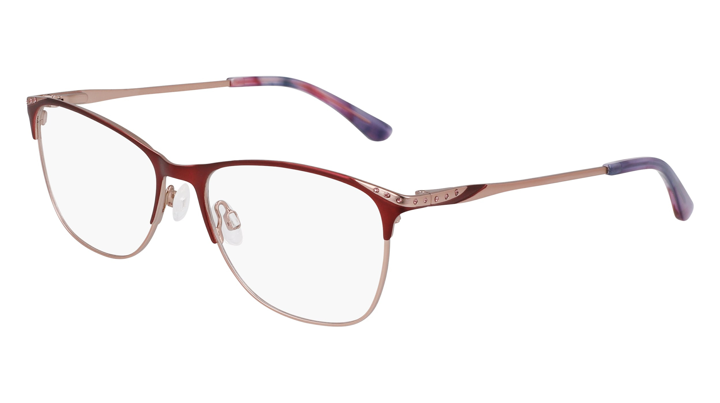 Altair A5037 601 Rose Gold Purple Semi Rimless Eyeglasses Frame 54-18-140 lool ALTAIR Eyeglasses | Select Eyewear main image 4