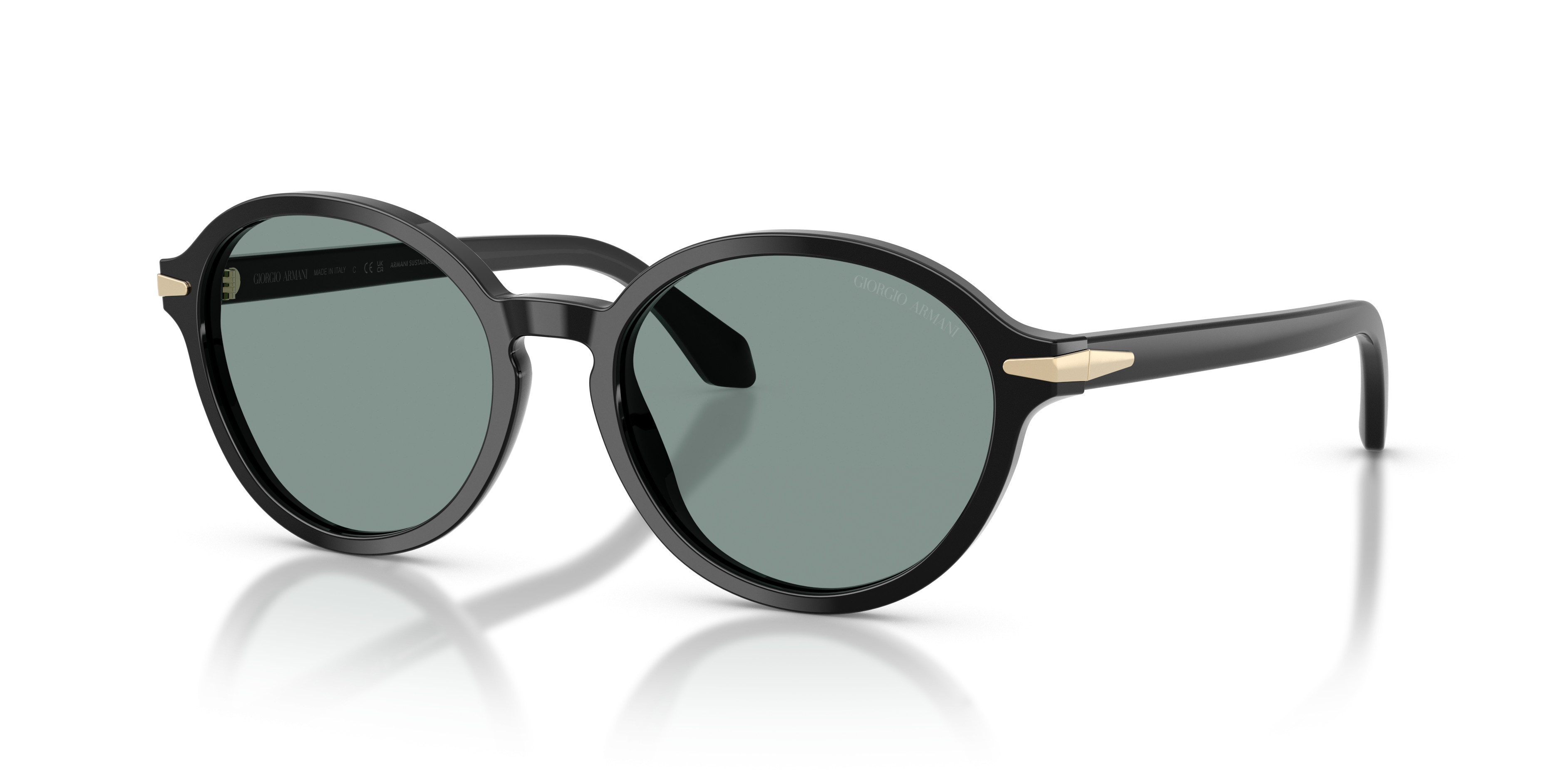 Giorgio Armani Classic Black Sunglasses GIORGIO ARMANI GA52/S Vintage Rectangle Sunglasses, Men main image 3