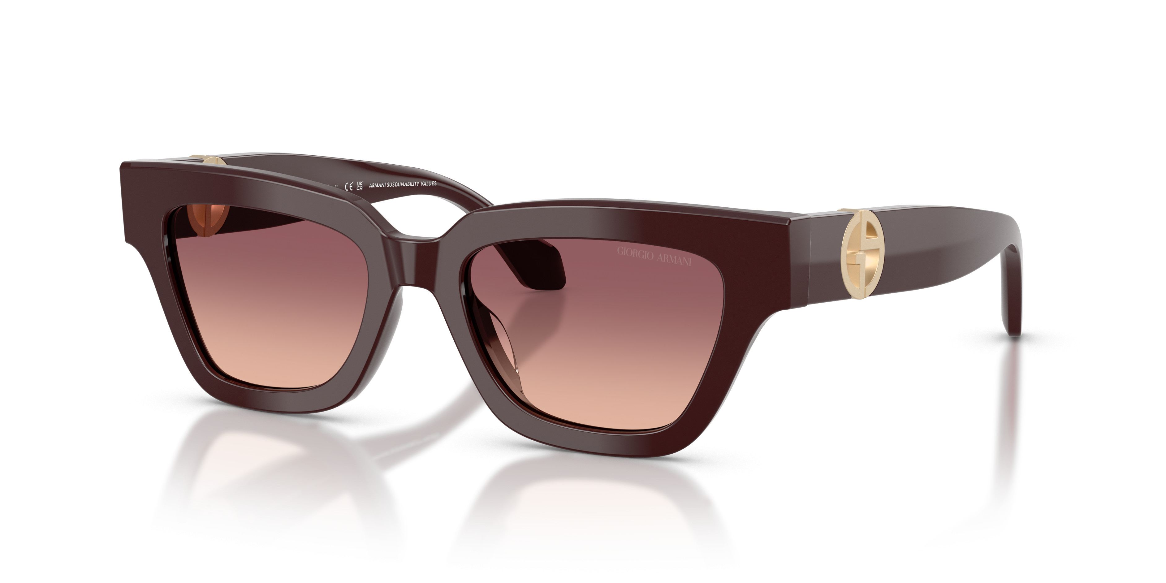 Giorgio Armani Burgundy Sunglasses Giorgio Armani 8207 Sunglasses main image 2