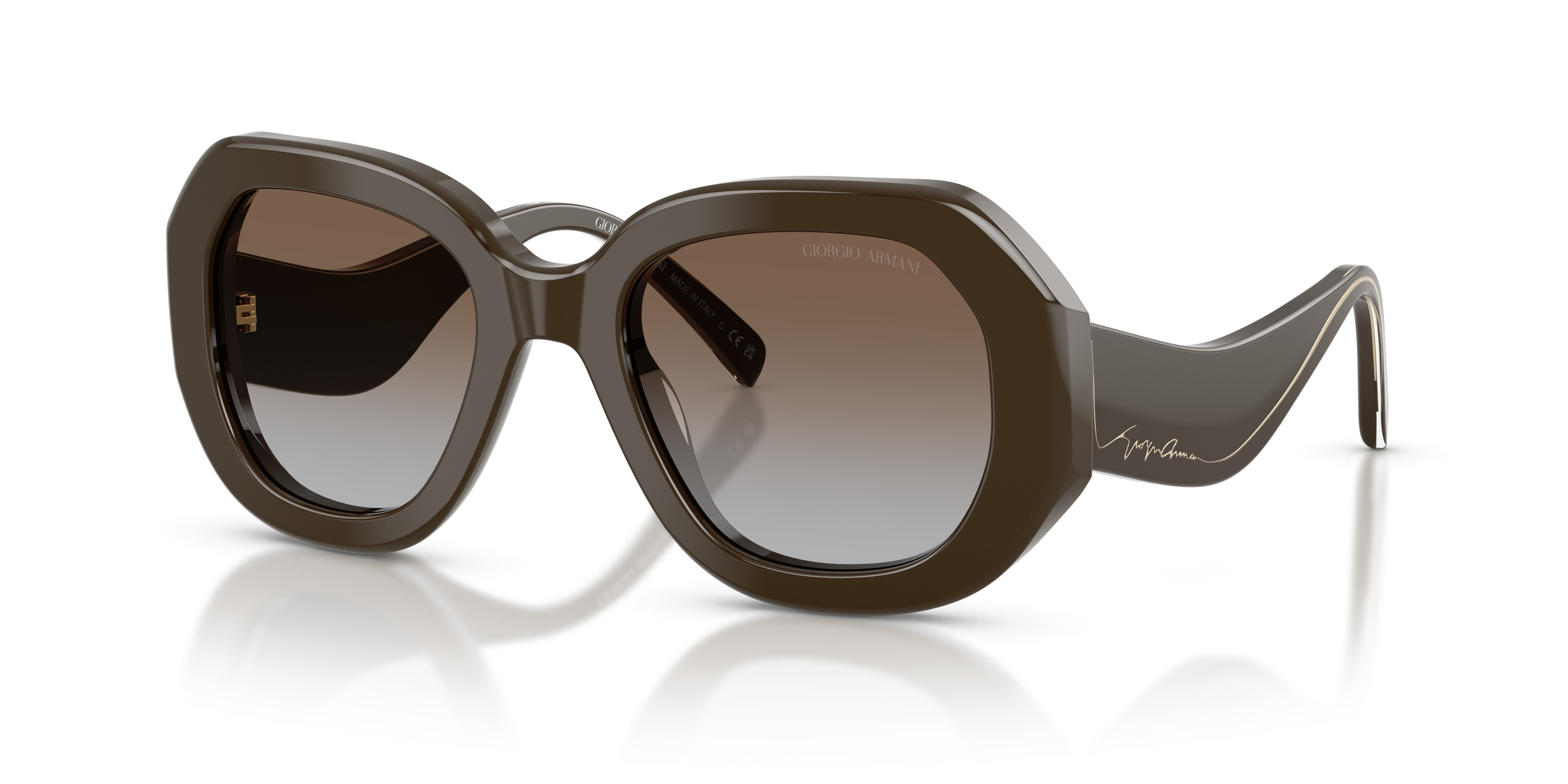 Giorgio Armani Tortoiseshell Frame Sunglasses with Dark Gray Lenses Vintage Giorgio Armani Sunglasses Tortoise Shell Unisex Made  main image 3