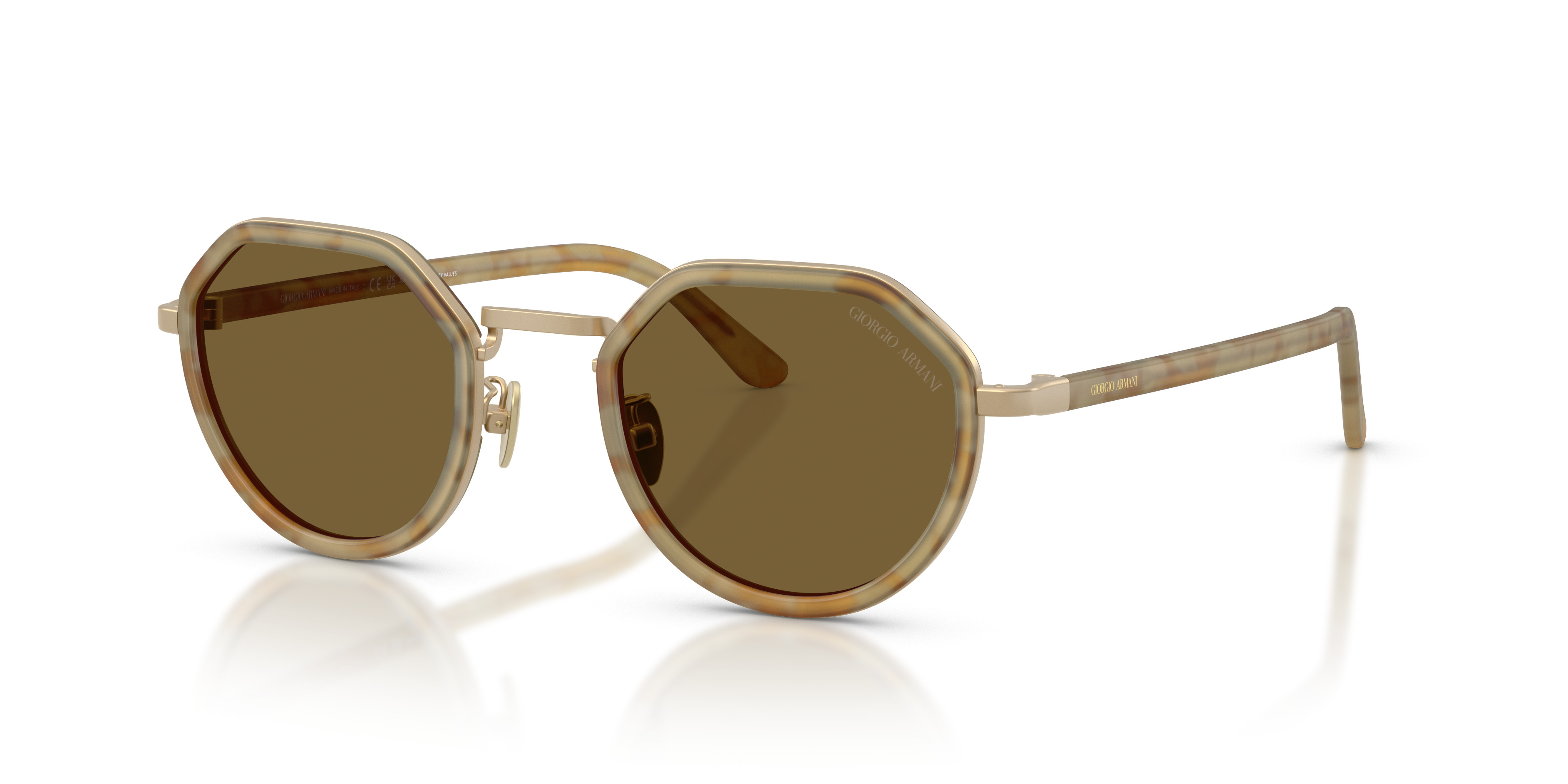 Giorgio Armani Sunglasses AR8161 5928/11 Black Striped Brown with Gradient Gray Giorgio Armani Gray Sunglasses for Women for sale | eBay main image 2