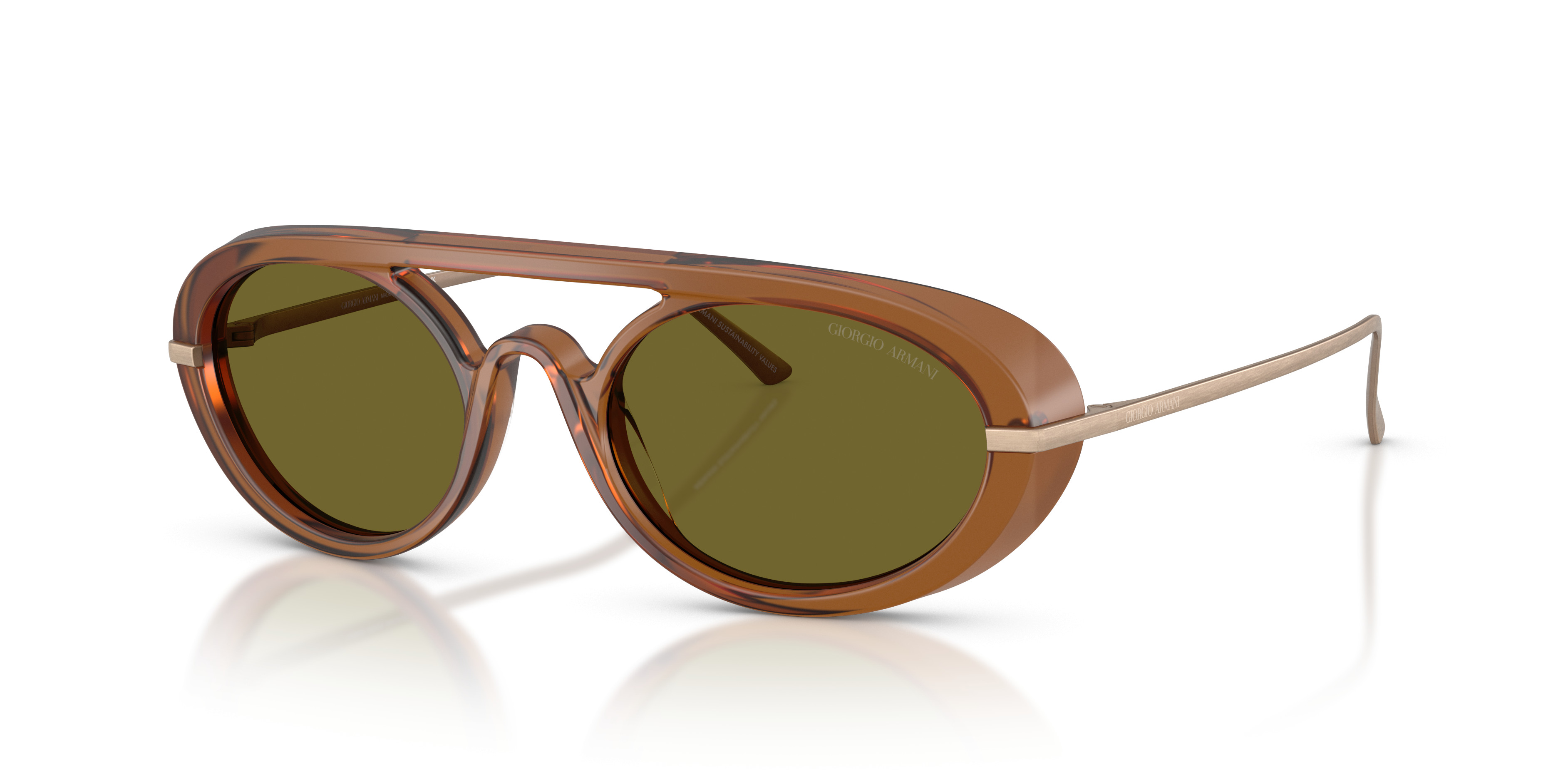 Giorgio Armani Tortoiseshell Frame Sunglasses with Dark Gray Lenses Vintage Giorgio Armani Sunglasses Tortoise Shell Unisex Made  main image 2