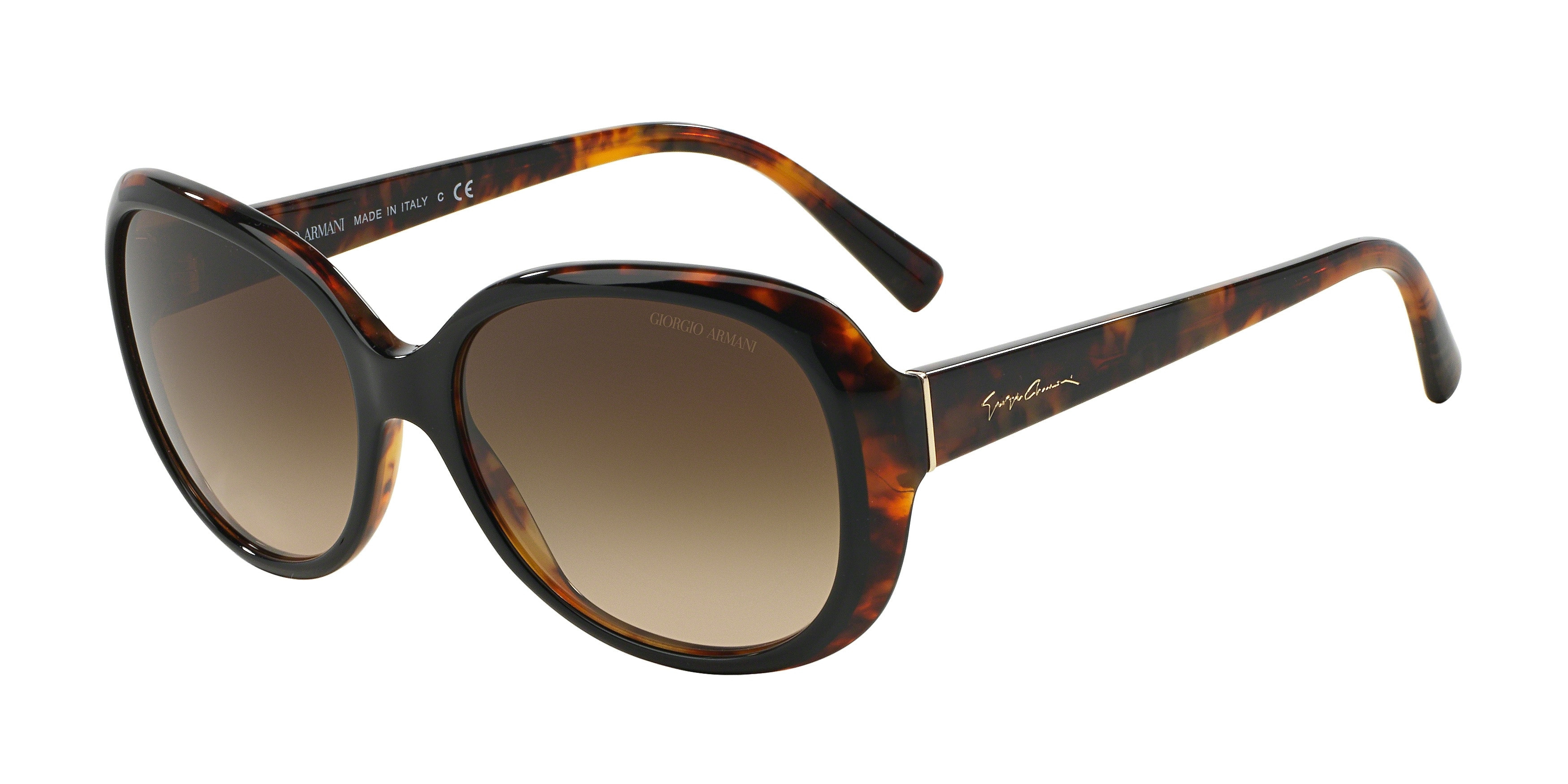Giorgio Armani Tortoiseshell Frame Sunglasses with Dark Gray Lenses Vintage Giorgio Armani Sunglasses Tortoise Shell Unisex Made  main image 4