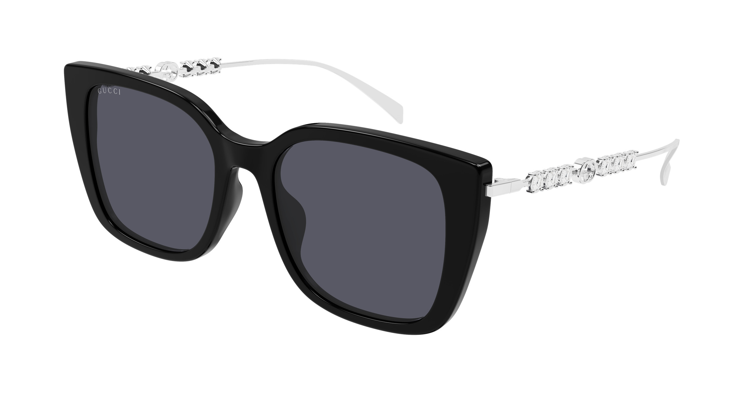 NWT Gucci GG1971SA-001 Black Gold 55mm Sunglasses Gucci: Black GG1771S  main image 2