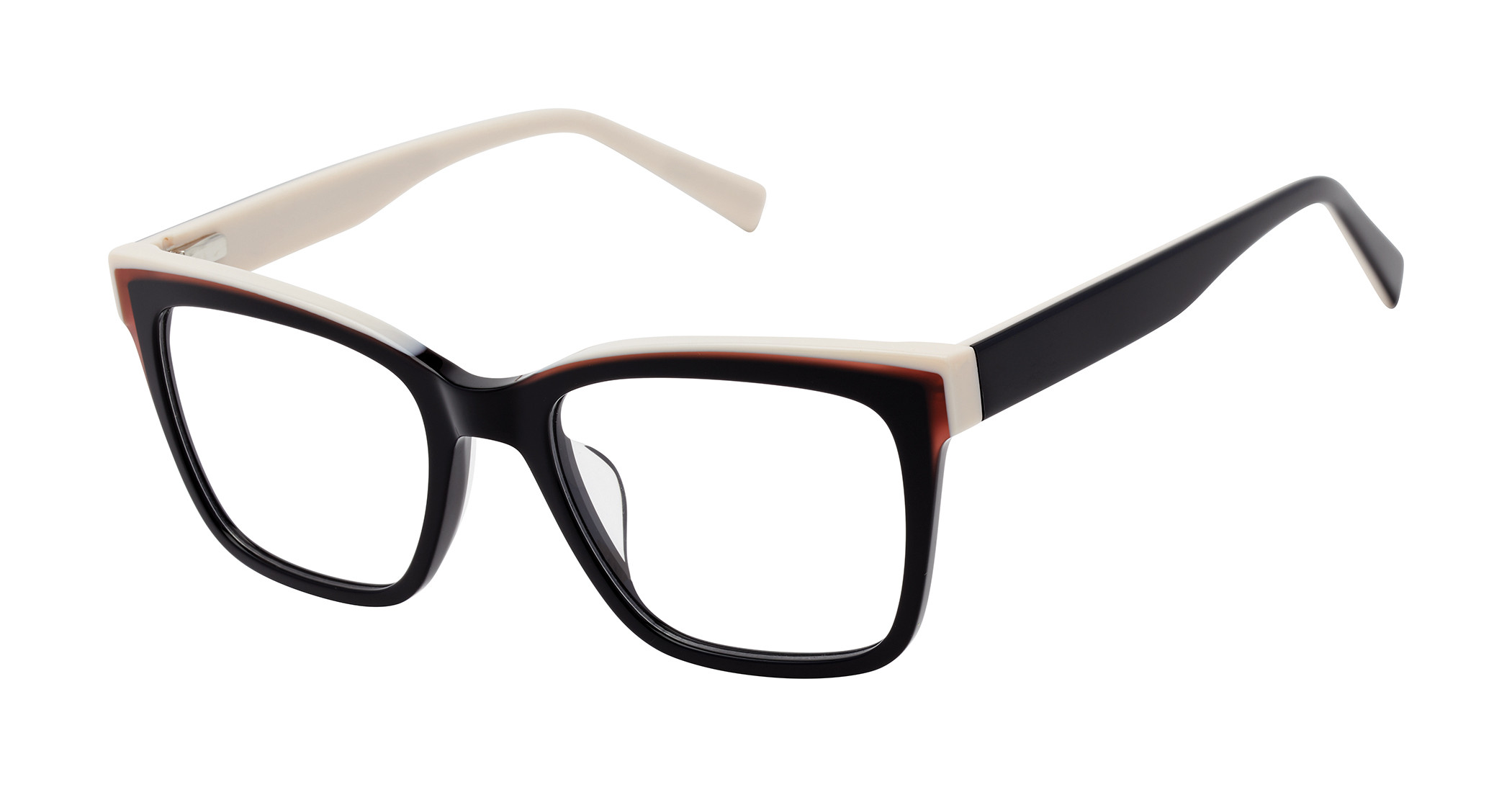 GX by Gwen Stefani Black and Silver Houndstooth Square Sunglasses Purple GX069 Eyeglasses | Clarkson Eyecare main image 3