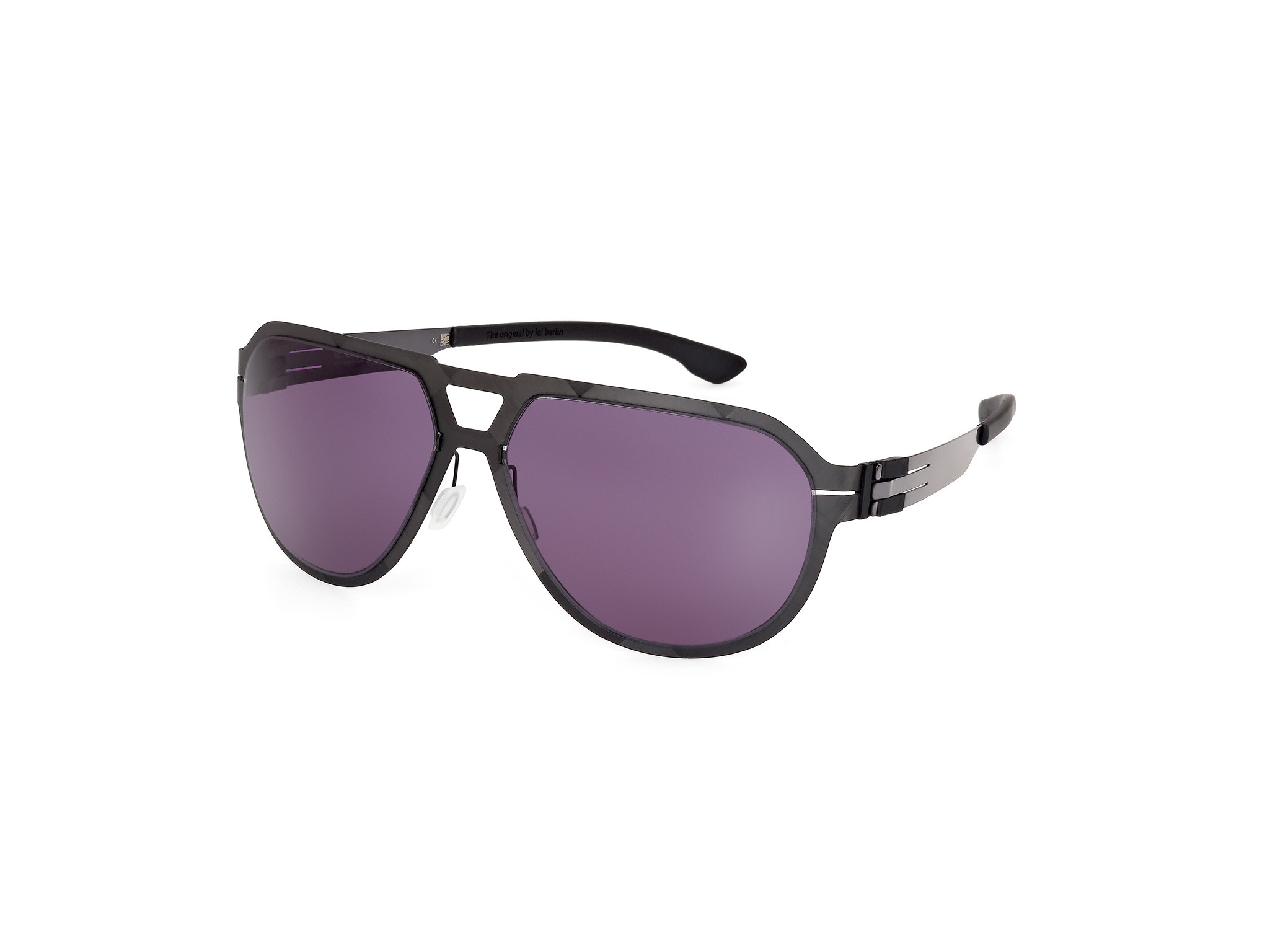 Occhiali Da Sole Ic! Berlin Berlino 50 Arnouxstrabe – Aviatore Elettrico Magenta, Rosso/Oro, Lenti Gradient UV400