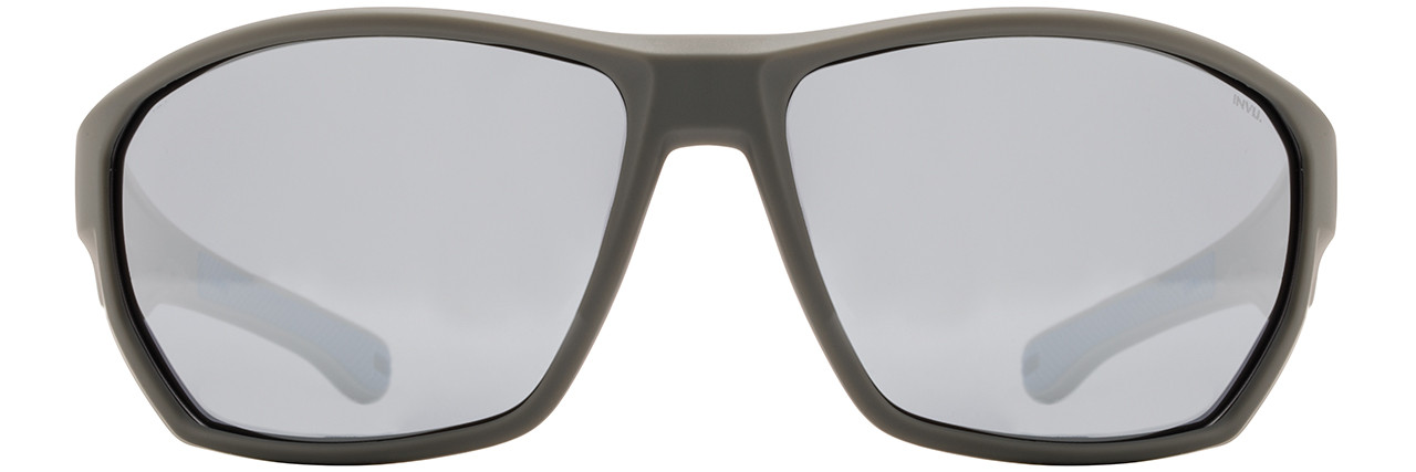 Invincible Coolframes Frame: 1 - Black / Red SunFlash Silver Mirror