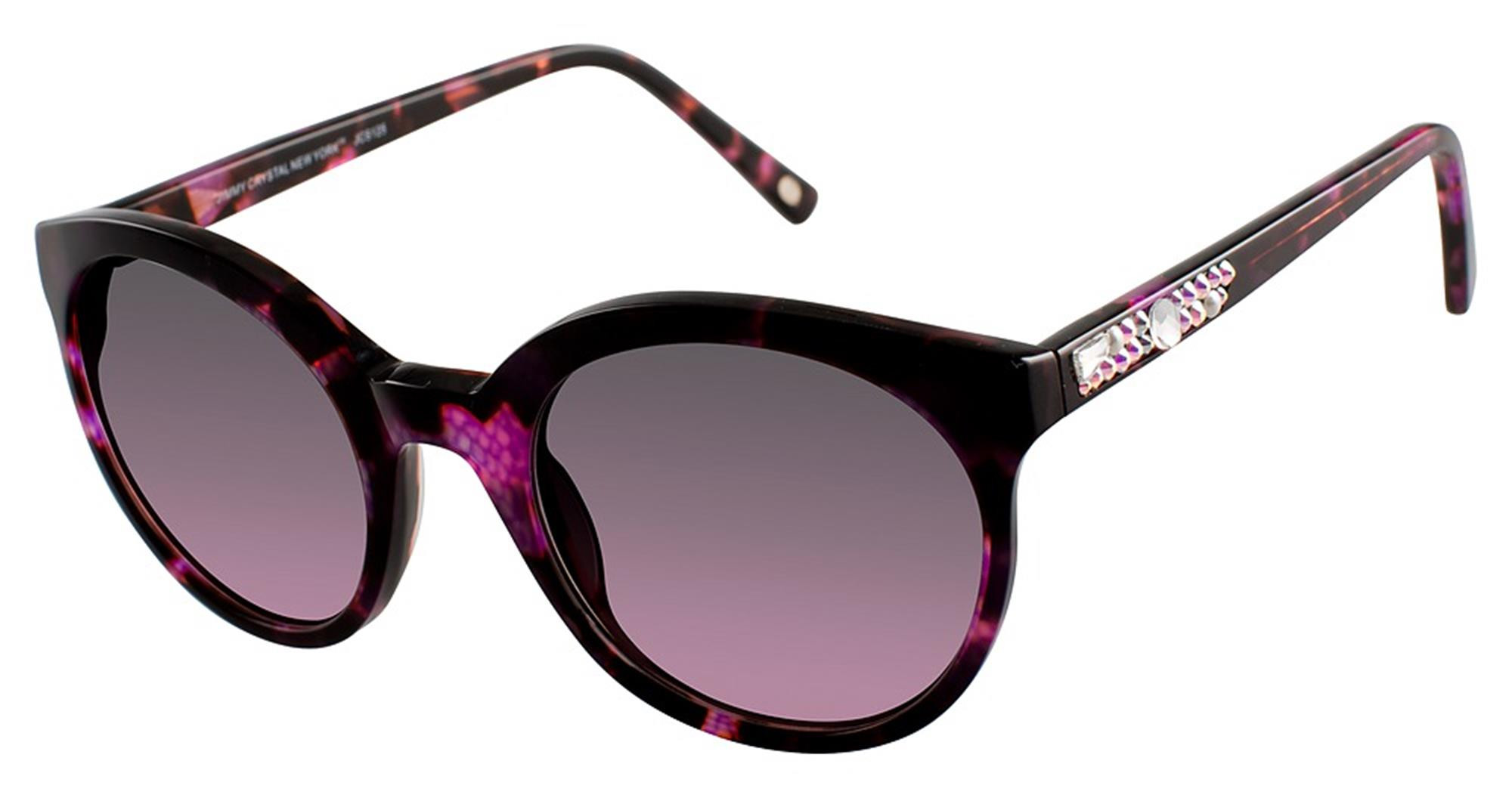Jimmy Crystal JCS125 Womens Plastic Sunglass Black 50-21 Gray Grad Swarovski Jimmy Choo JC5020B S (55 - 17) with Grey lenses and Black  main image 4