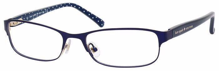 Kate Spade New York Ambrosette Eyeglass Frames-Navy Polka Dots-Rectangle Kate Spade New York Ambrosette Eyeglass Frames Navy Polka  main image 2