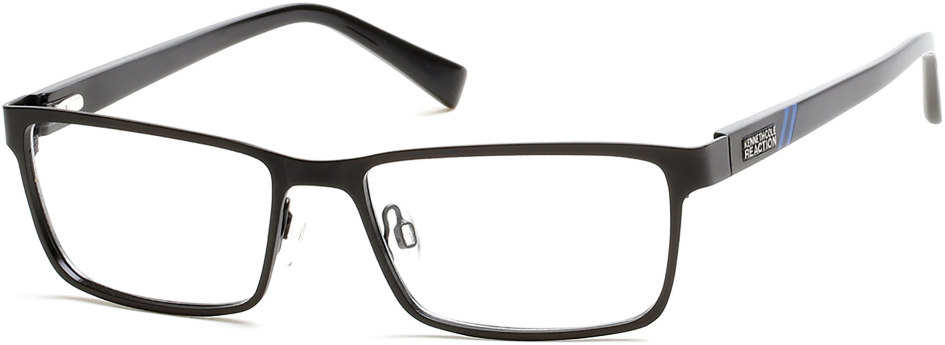 Kenneth Cole Reaction Sunglasses KC1073 0776 Black Teal Rectangular Frames Kenneth Cole Reaction Womens Cat Eye Black Clear Plastic  main image 3