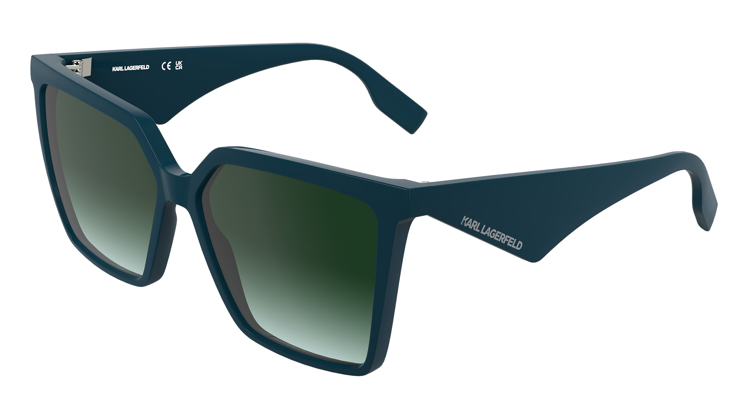 Karl Lagerfeld Teal Square Frame Women’s Sunglasses 53|17|140 Amazon.com: KARL LAGERFELD Women main image 3
