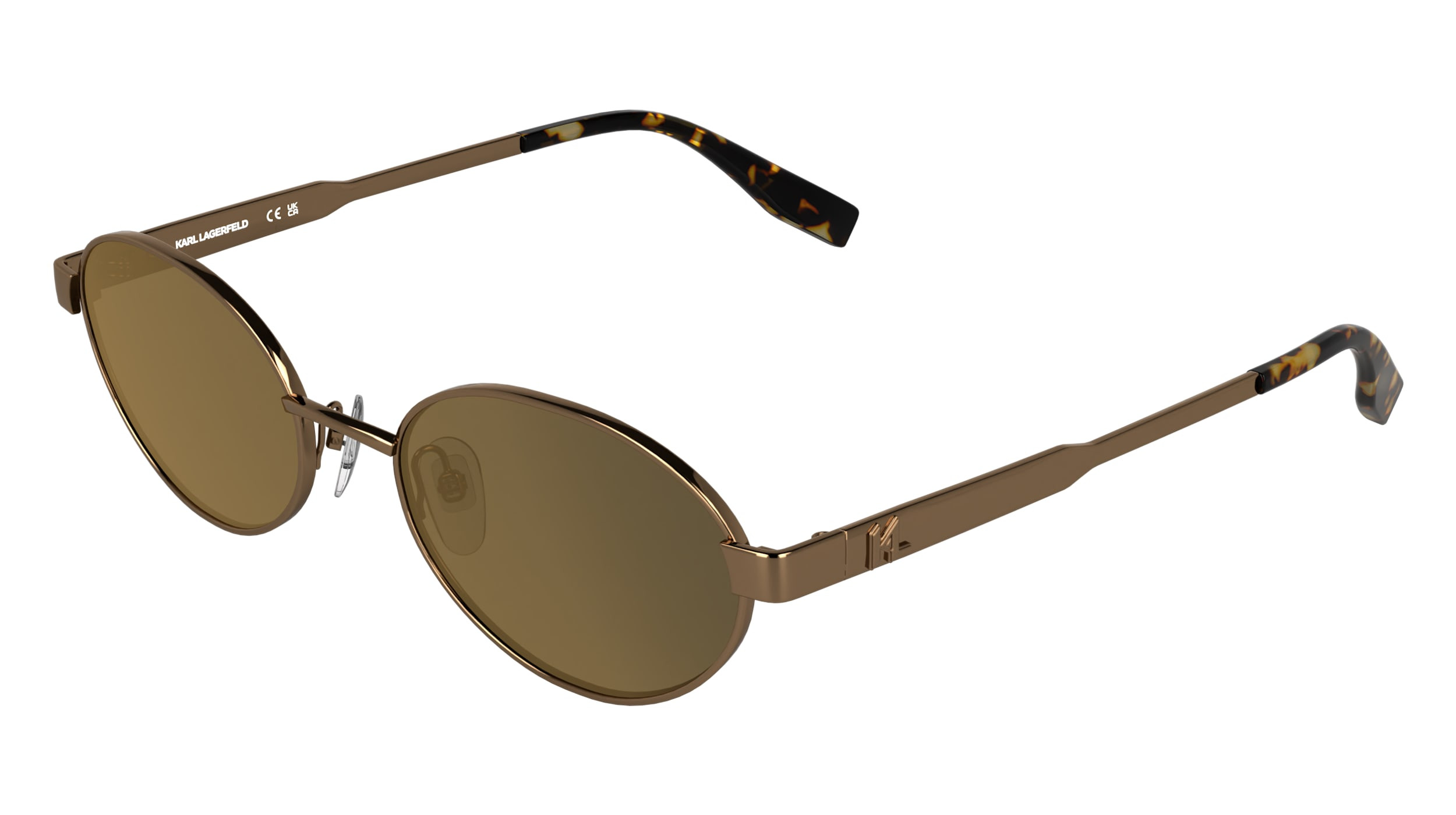 Karl Lagerfeld Cream Frame Sunglasses with Dark Lenses Karl Lagerfeld Square w/ Gradient Lens – Eyedictive main image 3
