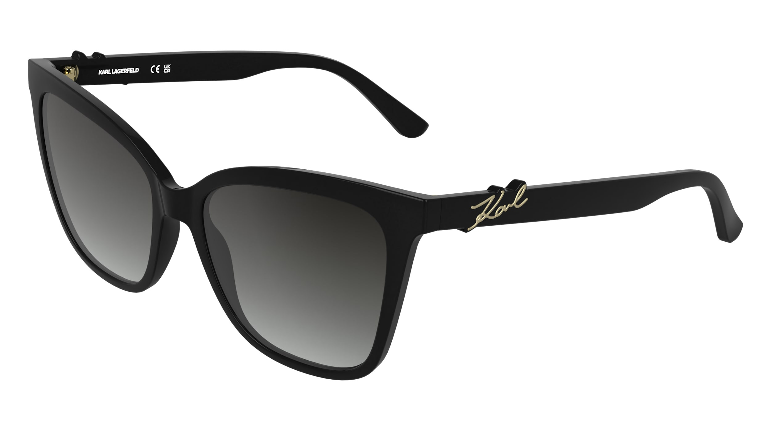 Karl Lagerfeld Black on Black Sunglasses Chunky logo sunglasses | Black | Women | KARL LAGERFELD | Page 1 main image 4