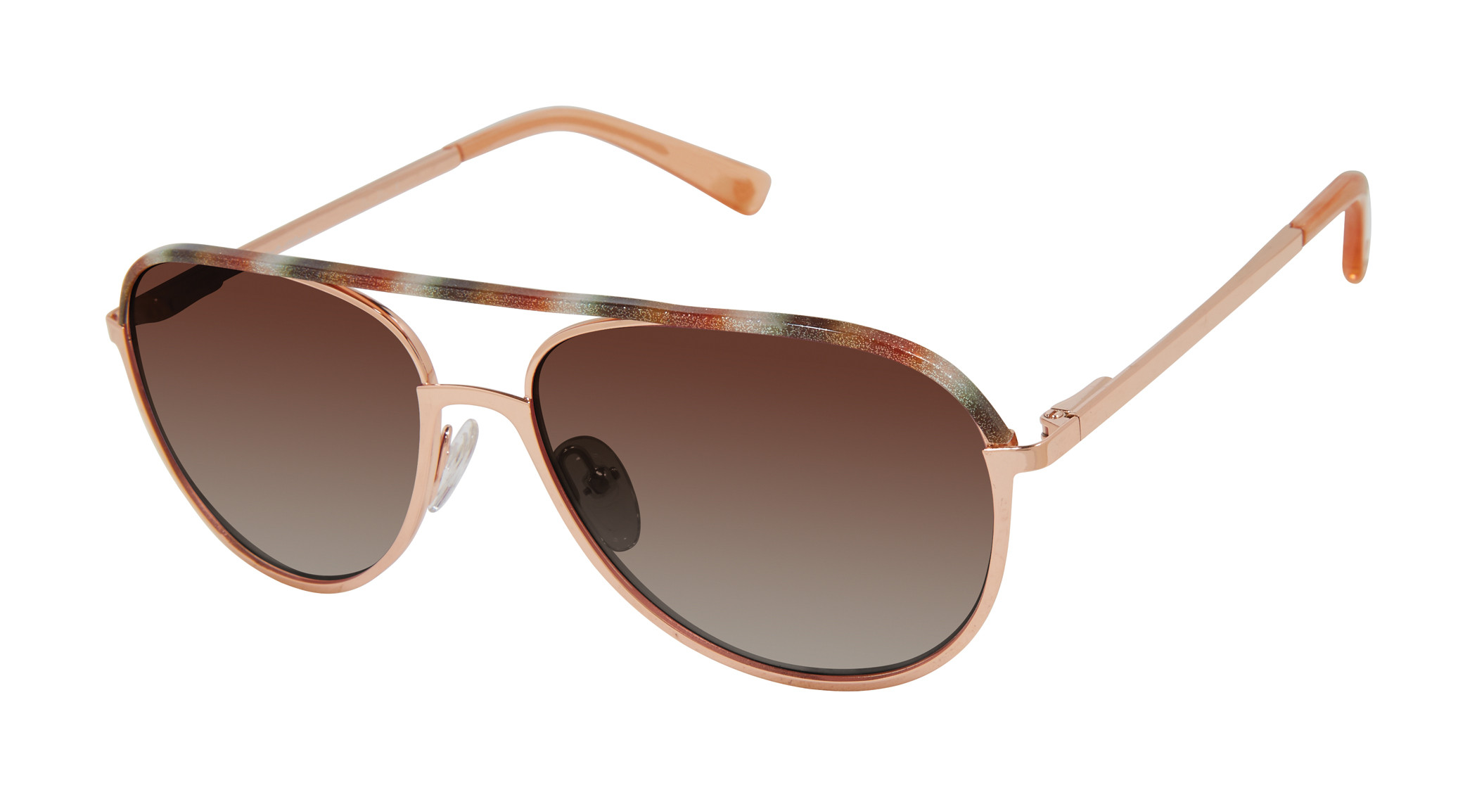 L.A.M.B. Gwen Stefani Tortoise Shell Cat Eye Sunglasses Womens Designer Shades Gwen Stefani L.A.M.B. LA510 Tortoise Frame / Brown Gradient  main image 4