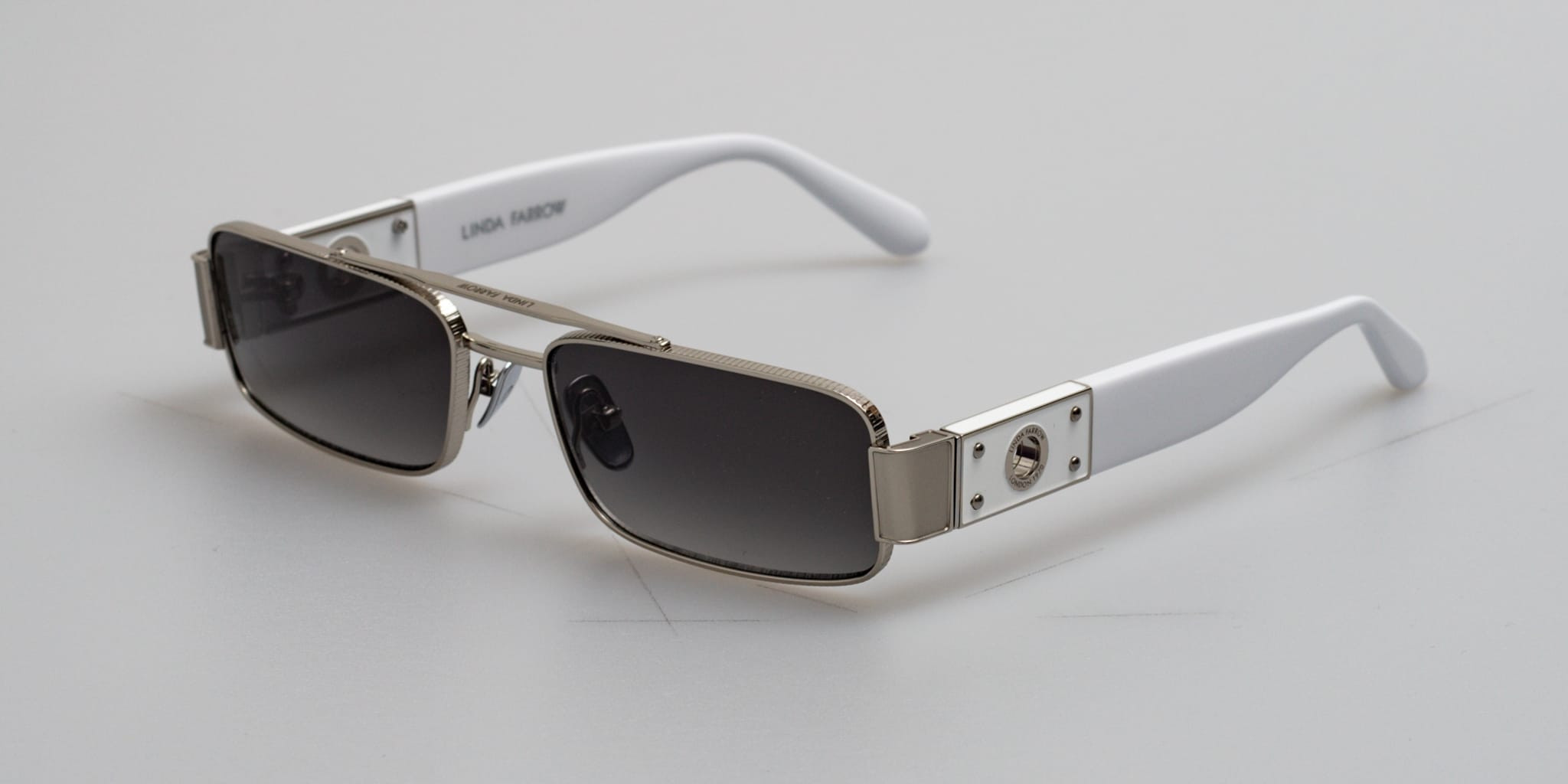 Lunettes De Soleil Linda Farrow Polarisées - Monture Métal - Occasion - Modèle Haut De Gamme