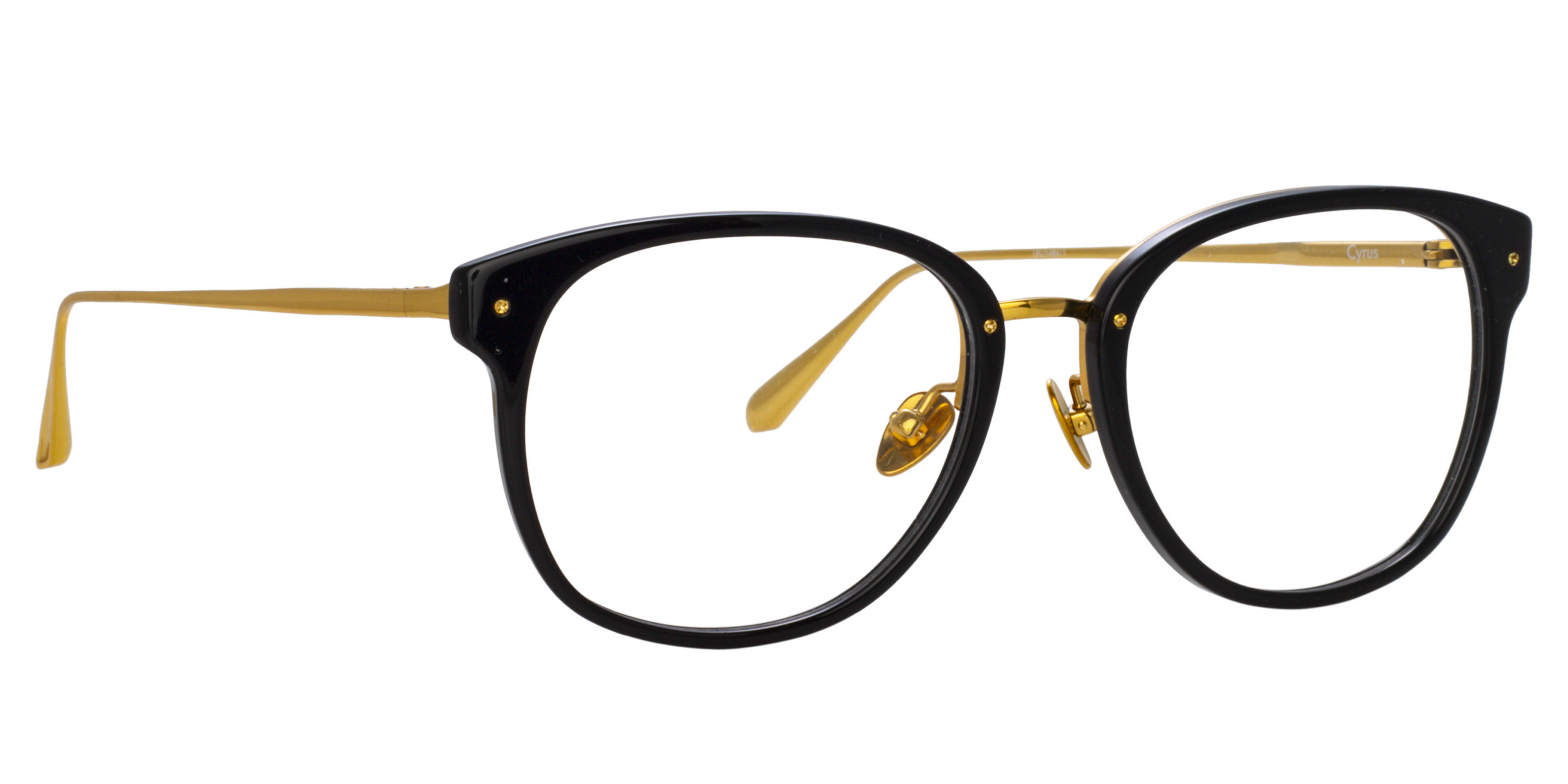 Linda Farrow Opticals Stanley Optical in Black | LINDA FARROW Luxury Eyewear main image 3