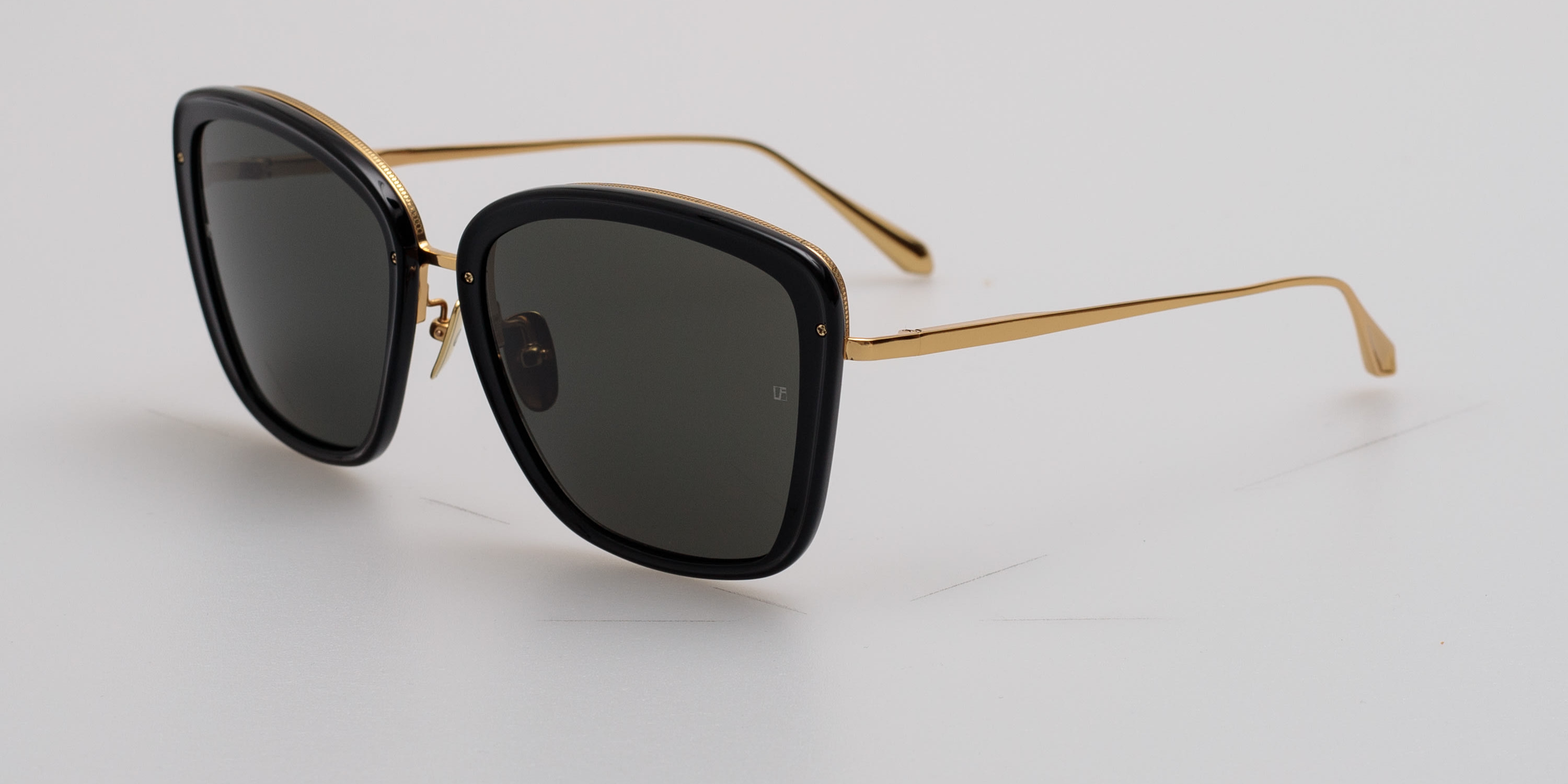 Lunettes De Soleil Linda Farrow - Polarisées, Monture Métal, Occasion De Luxe (prix Neuf : 735 $)