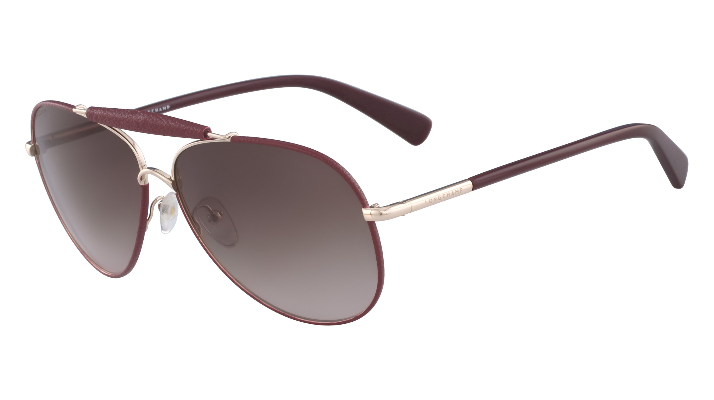 Longchamp Rose Gold Frame Sunglasses with Dark Rose Lenses Longchamp LO164S Butterfly Sunglasses | Fashion Eyewear US main image 2