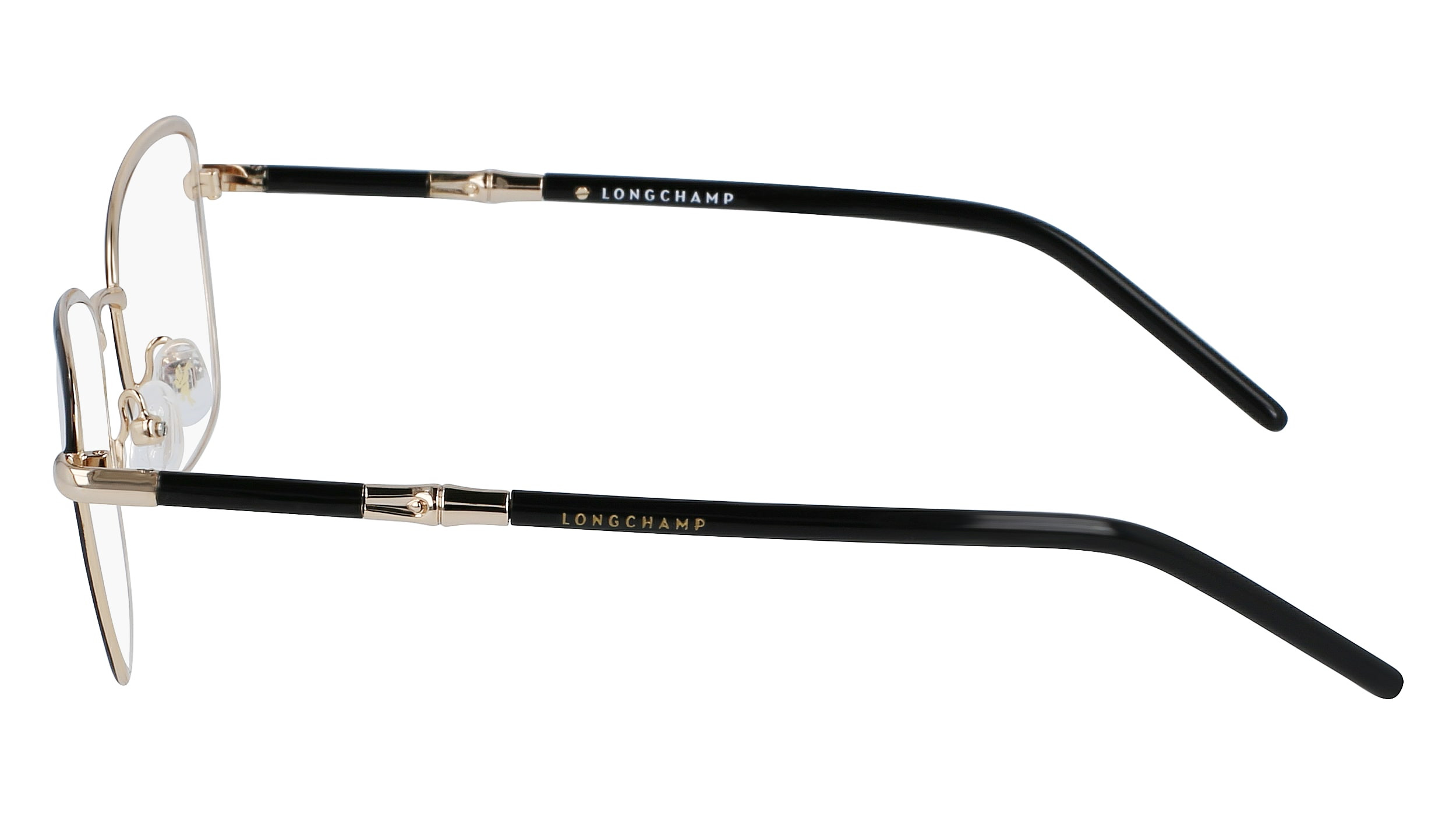 Longchamp LO2155 772 Gold Burgundy Cat Eye Eyeglasses Frames 53-18-140 Womens LO2155 Eyeglasses - Longchamp Authorized Retailer  main image 3