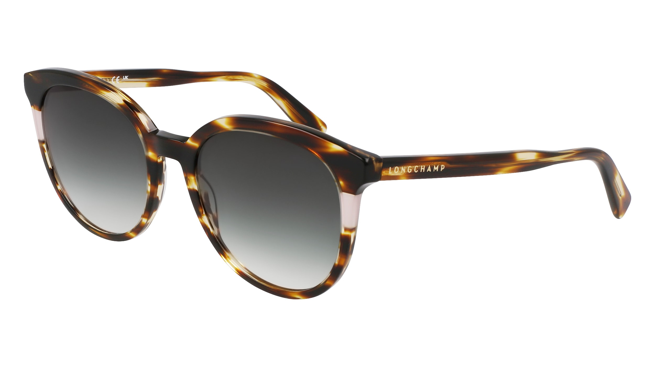 Longchamp Brown Tortoiseshell Round Sunglasses NEW Longchamp 56mm Round Sunglasses, $139 | Nordstrom | Lookastic main image 3