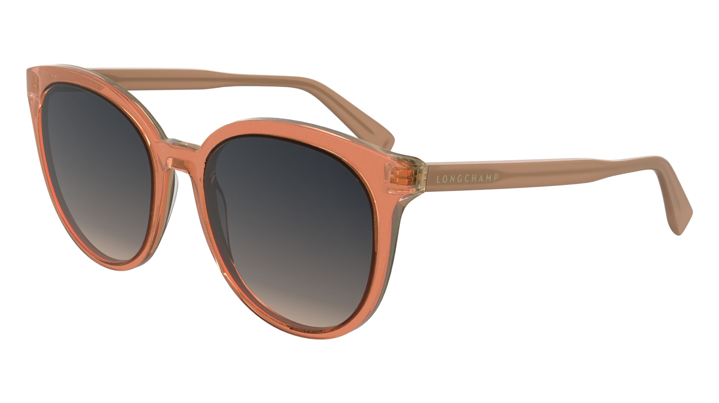 Longchamp Gold Frame Brown Lens Sunglasses LONGCHAMP LO139S 712 Gold Womens Aviator Full Rim Gradient  main image 2