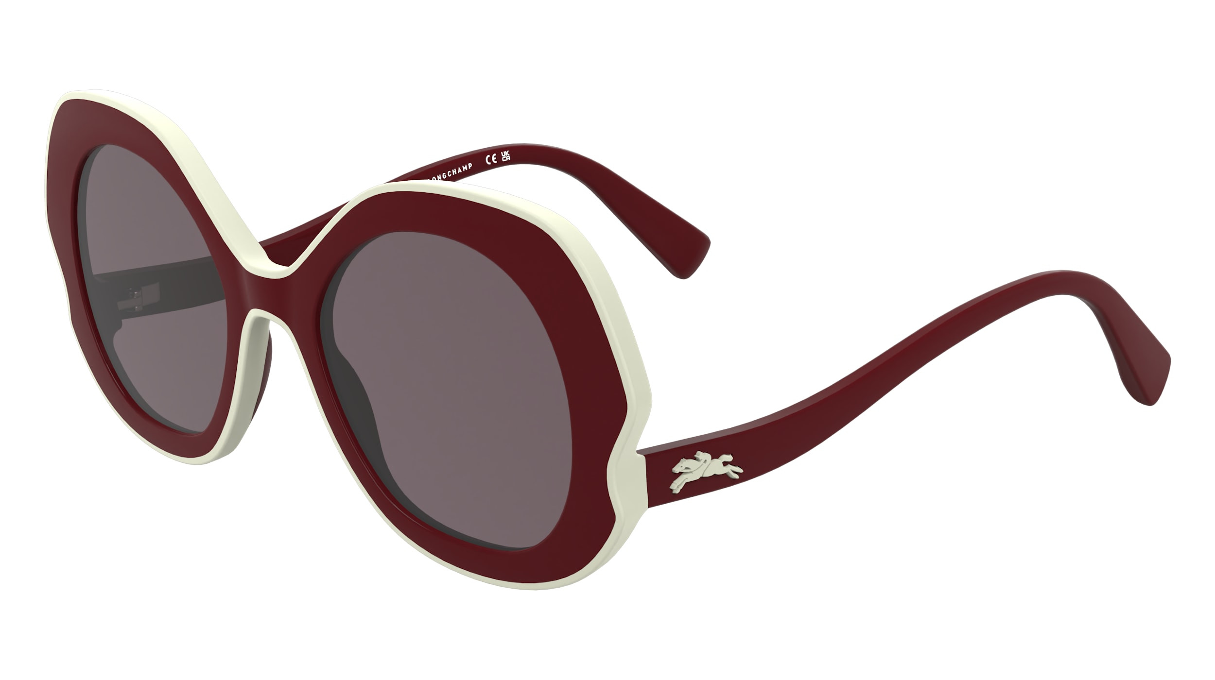 Longchamp Women\'s Deep Burgundy Cat-Eye Sunglasses Longchamp Sunglasses - transparent burgundy/bordeaux - Zalando main image 4